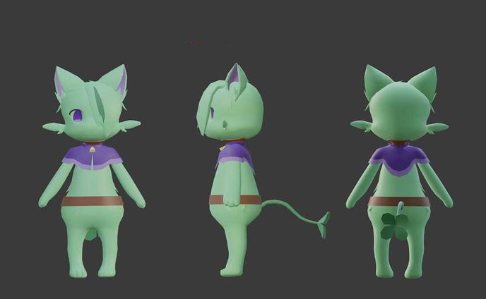 バーチャルキャラクター  ネコ
