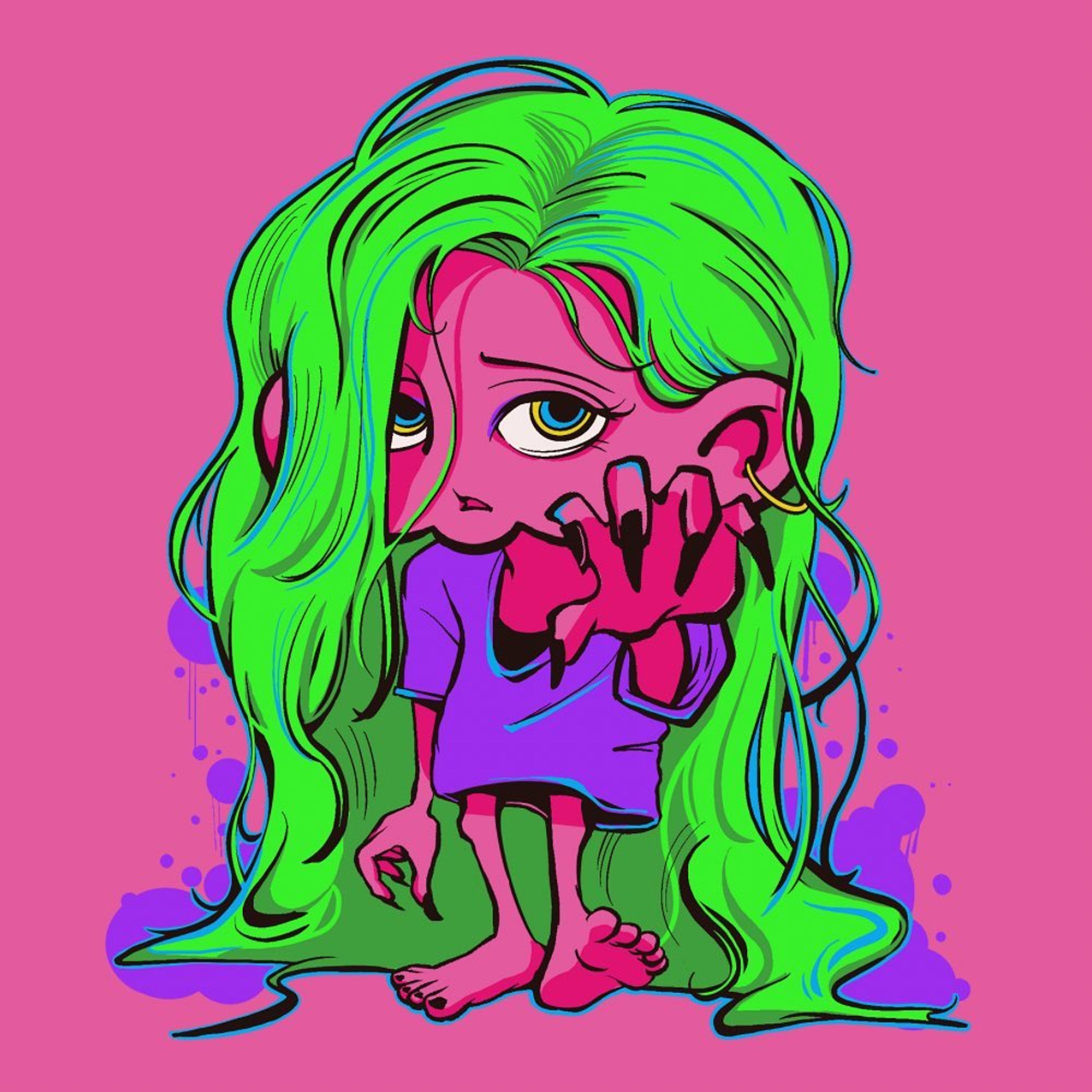 パラノイアちゃん #TunTunToon 

#イラスト #イラストレーター #イラストグラム #絵描きさんと繋がりたい #絵描きさんとつながりたい
 #カートゥーン #カートゥーンイラスト #カートゥン風イラスト 
#デフォルメ #デフォルメイラスト 
#clipstudiopaint #clipstudio
#illustration #illust #illustrator #art #drawing #cartoon #cartooncharacter-1