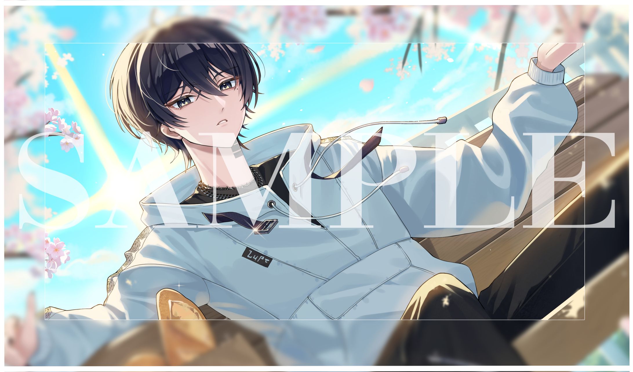 73様　４月メンバーシップ限定壁紙イラスト-1