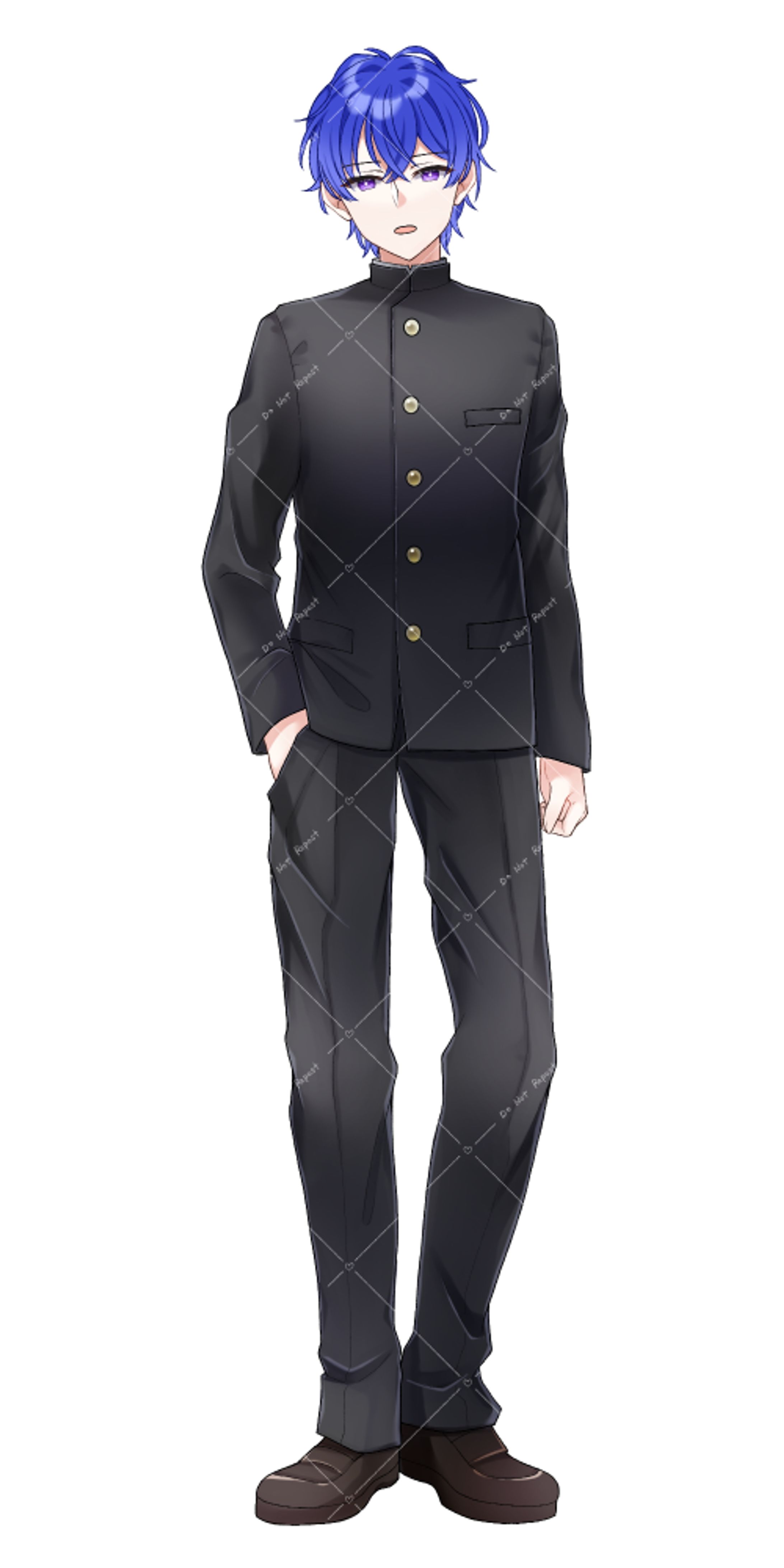 【works】九玲瑠 幽鬼 様立ち絵-1