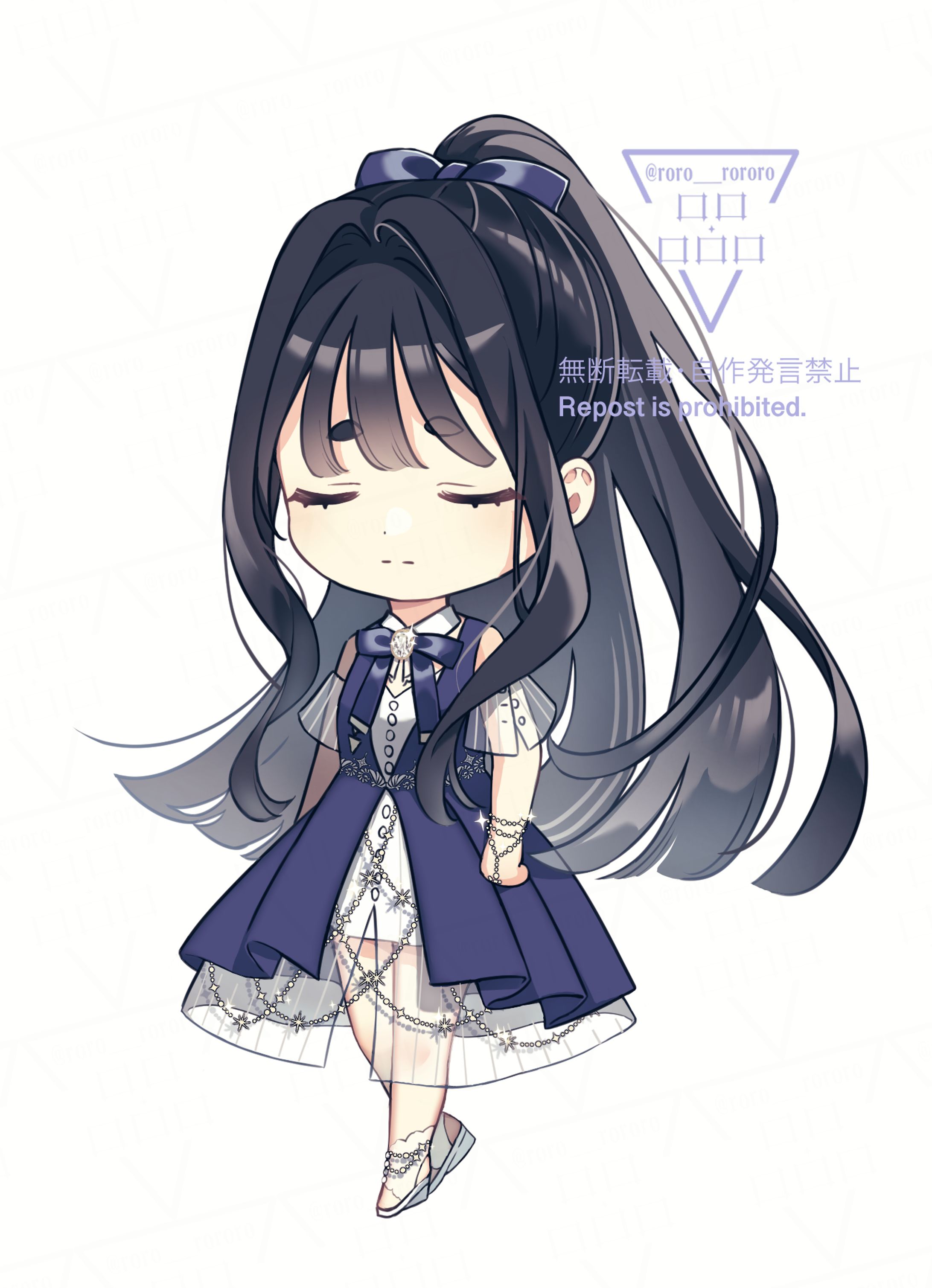 キャラデザイラスト 立ち絵(デフォルメVer.)-1