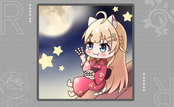 リスナー様依頼　お月見をする猫々嶺のあさん