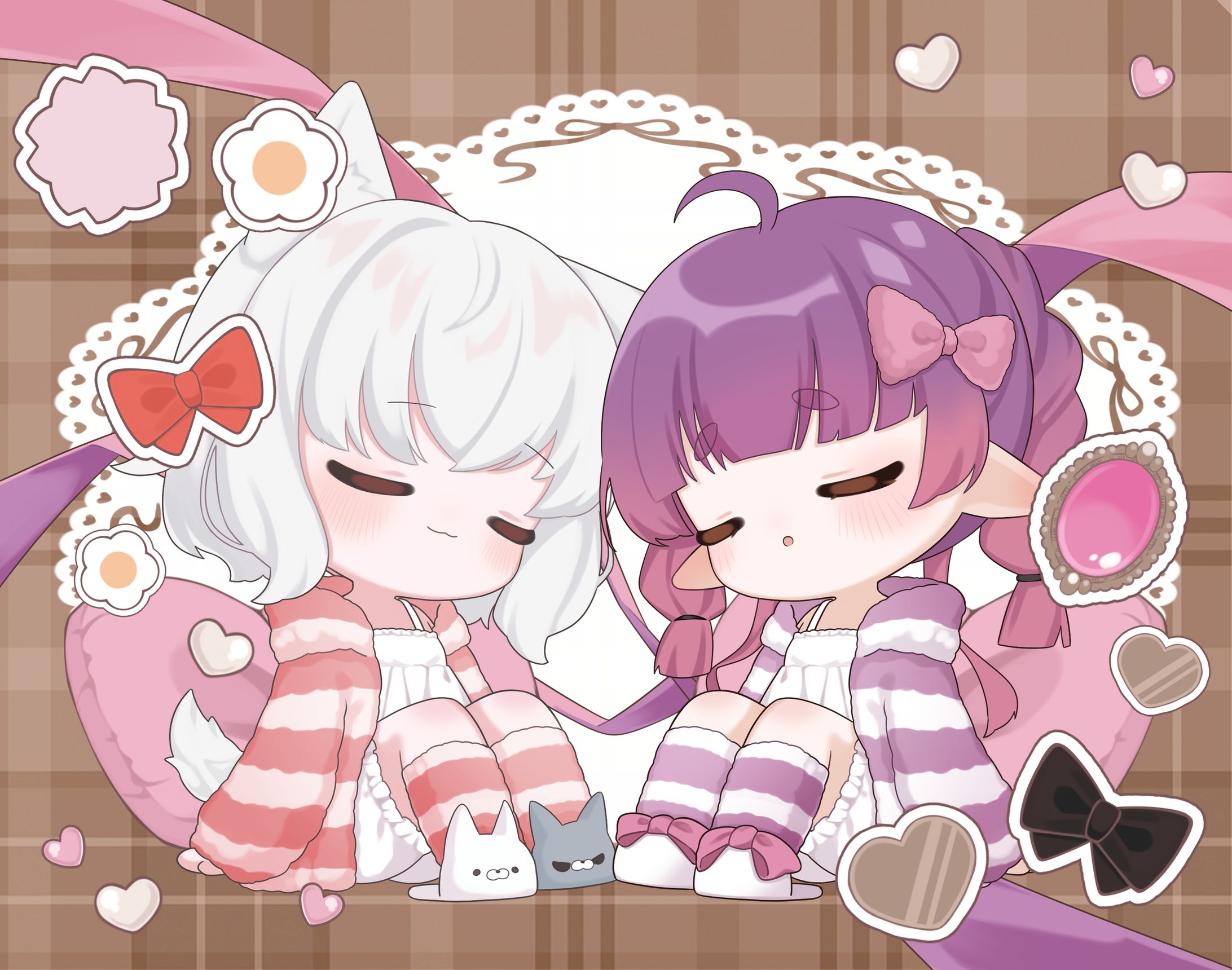 誕生日 背景付きミニキャラ-1
