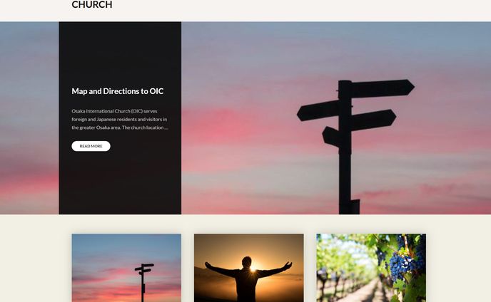 Wordpress Site Renewal : Osaka International Church