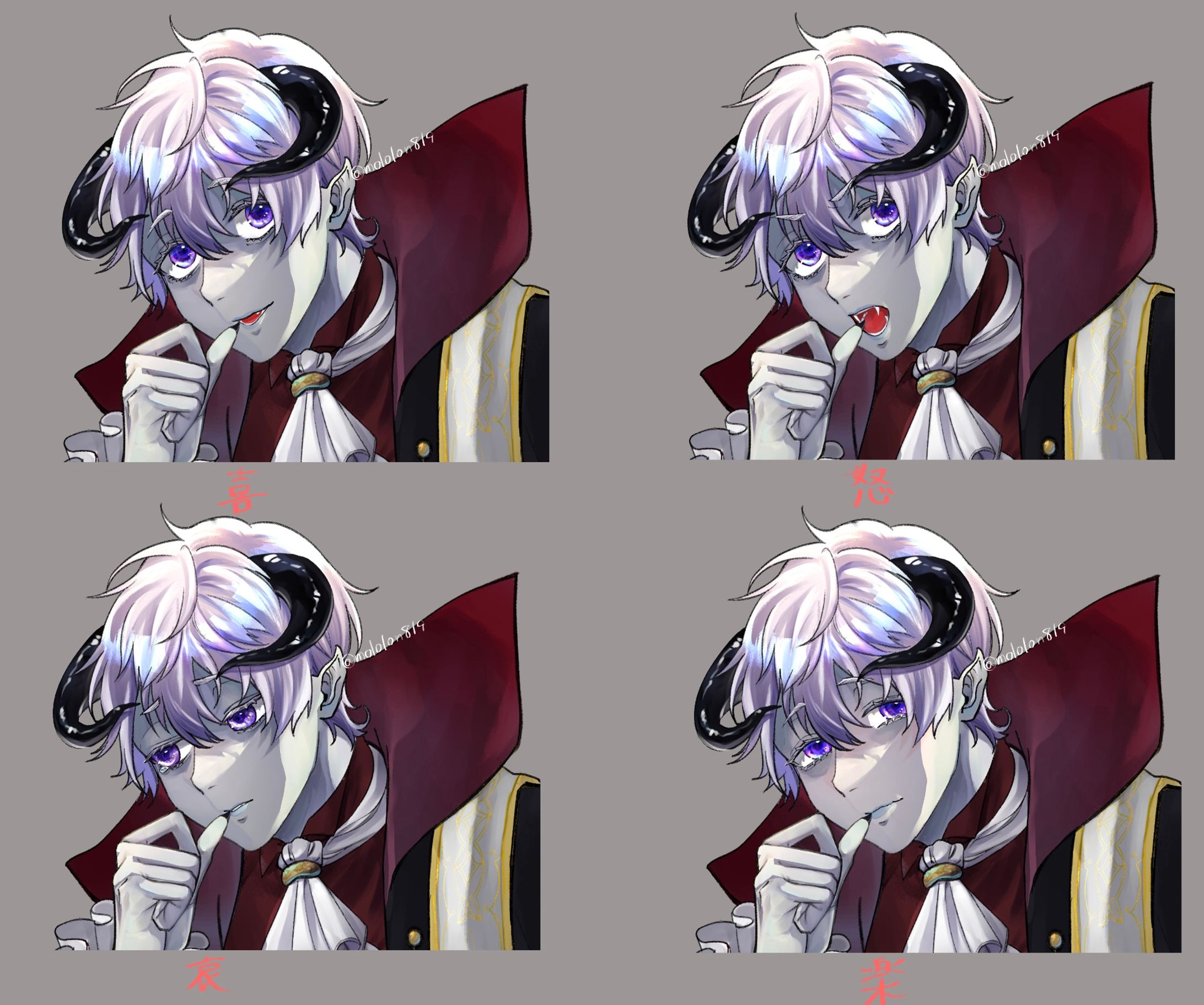 吸血鬼くんの表情差分-1