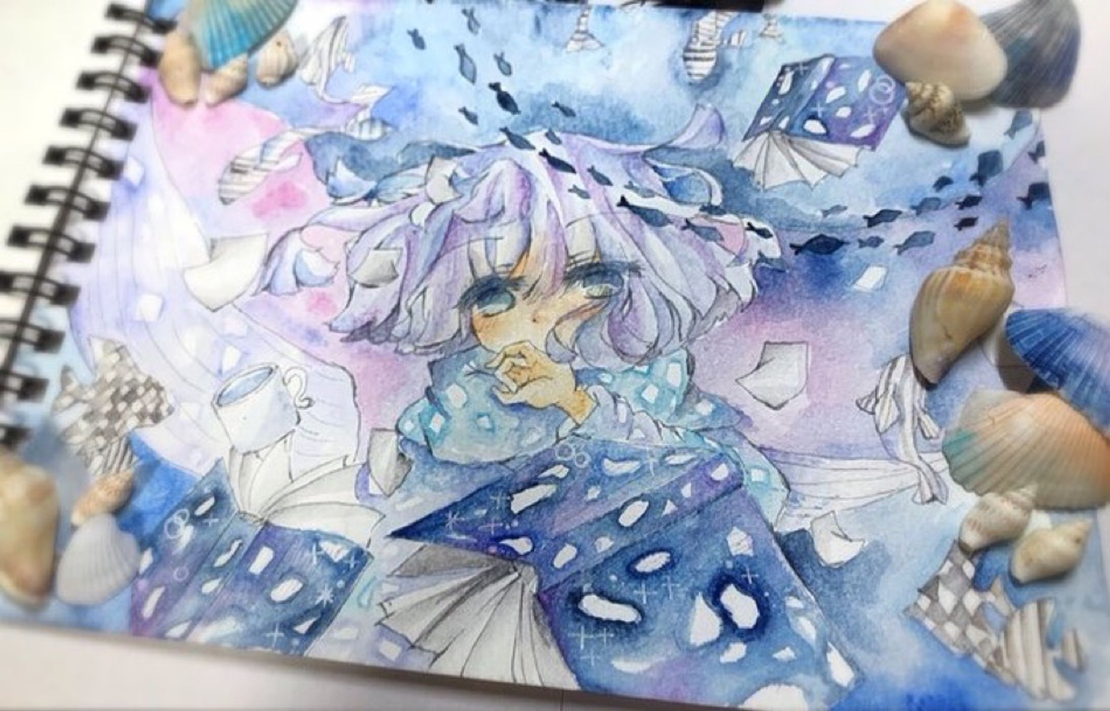 【水彩イラスト】深譚の夢-1