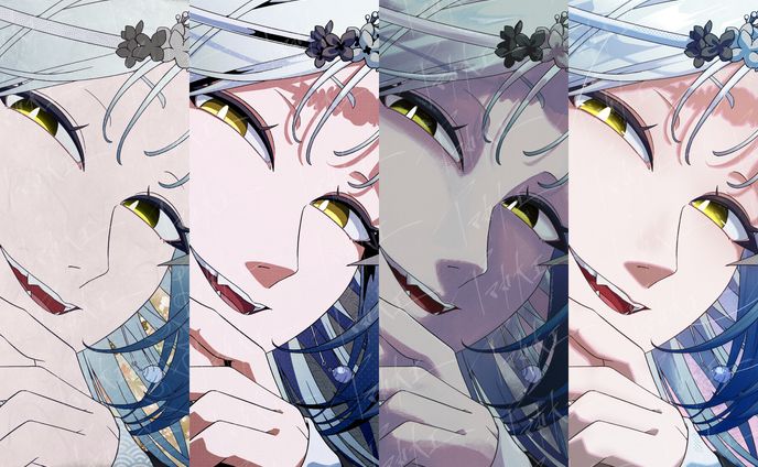 色の塗り方のサンプル