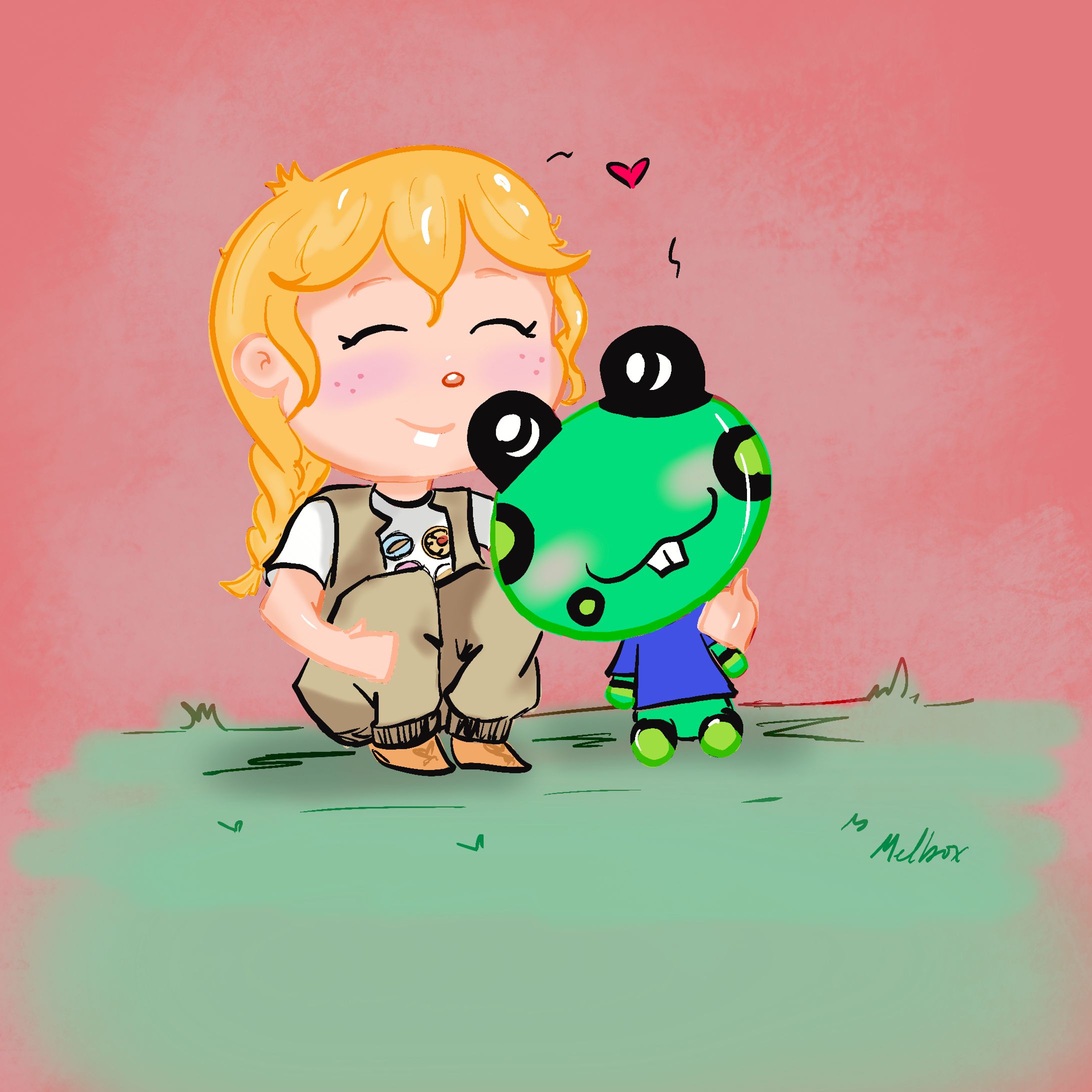 Biscuit - AC villager birthday illustration -1