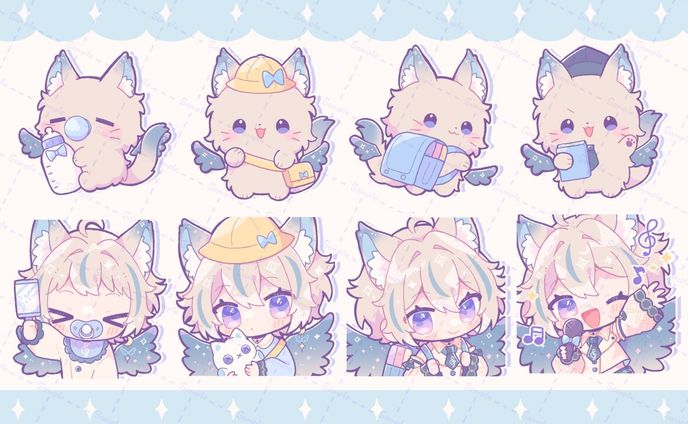 天使セウ様メンバーシップバッジ&スタンプ