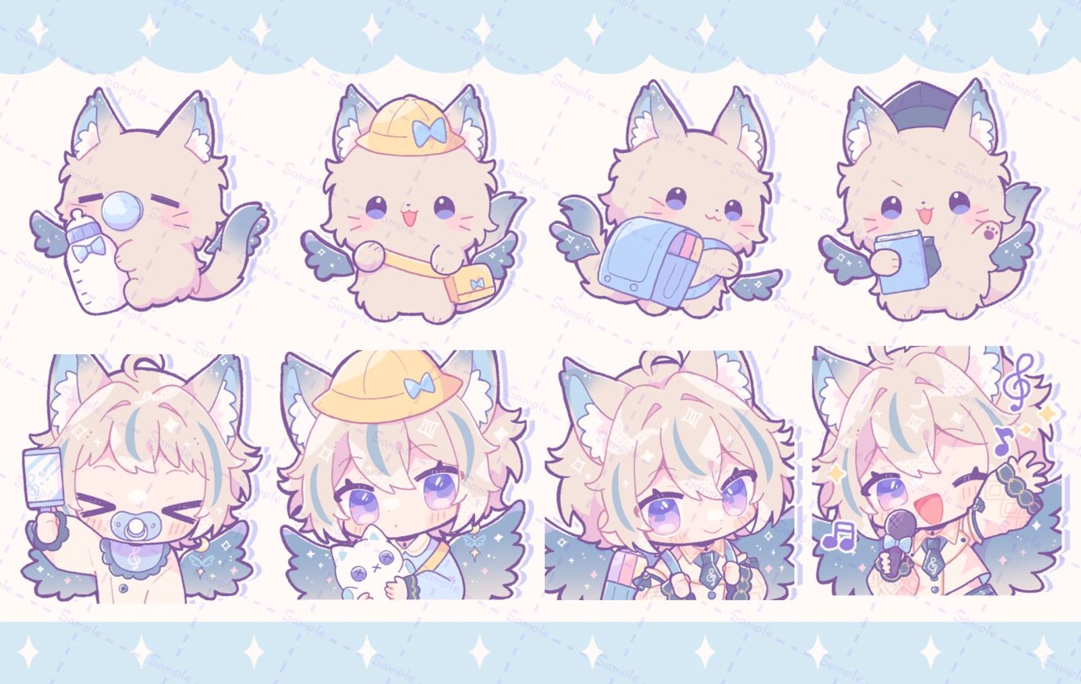 天使セウ様メンバーシップバッジ&スタンプ-1