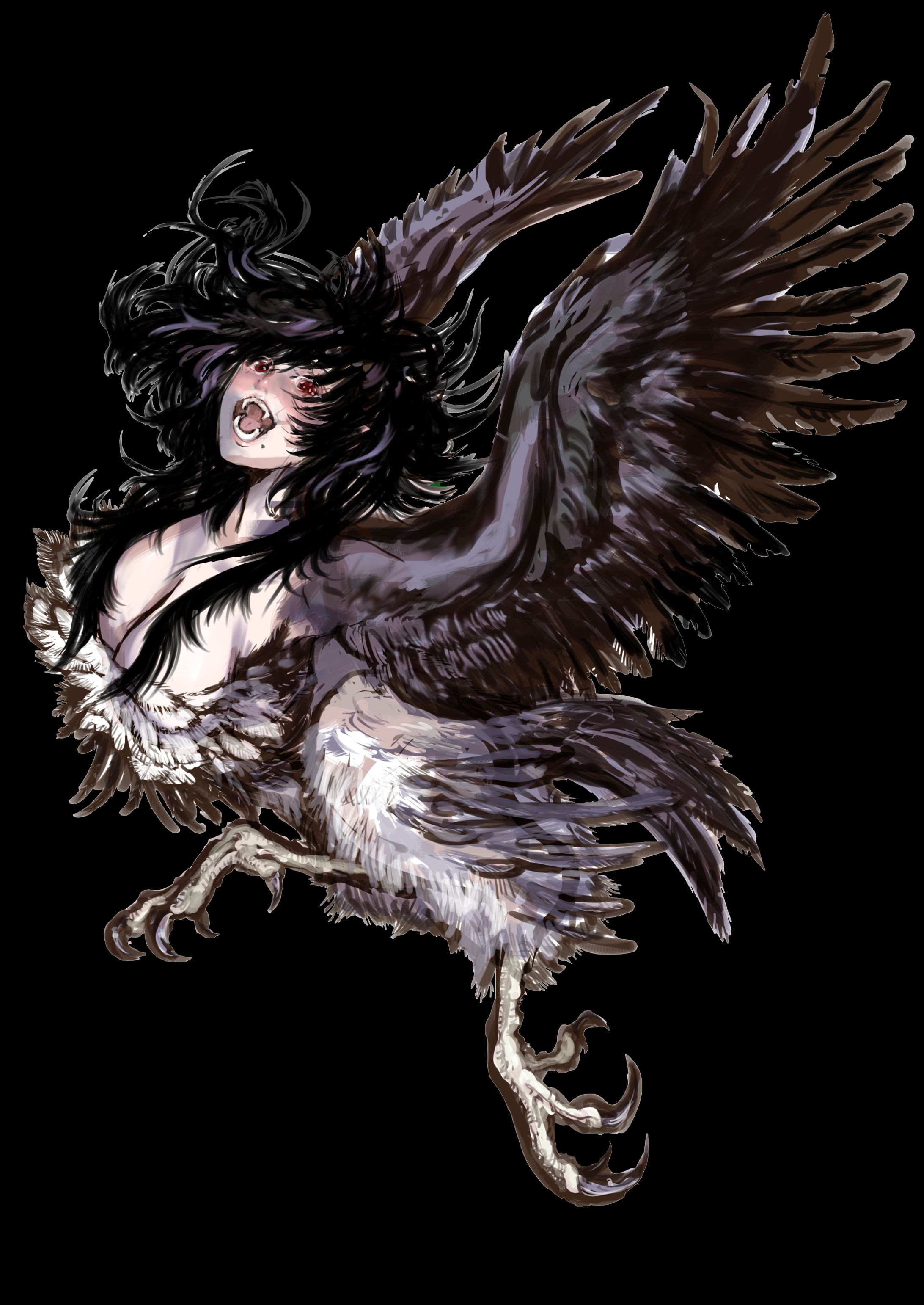 ハーピー（女性型モンスターデザイン）-1