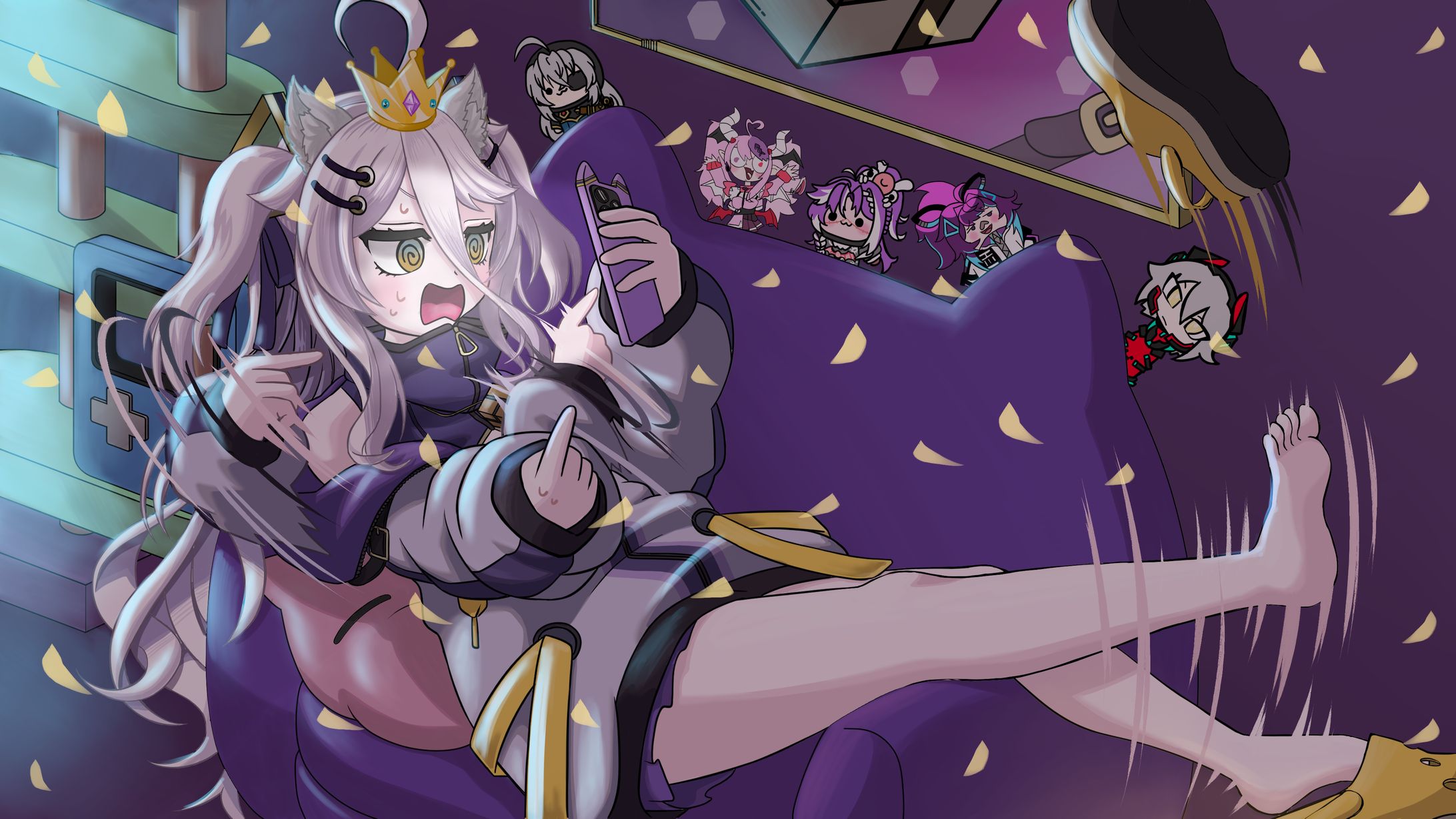 Full body drawing of VTuber's fan art-1