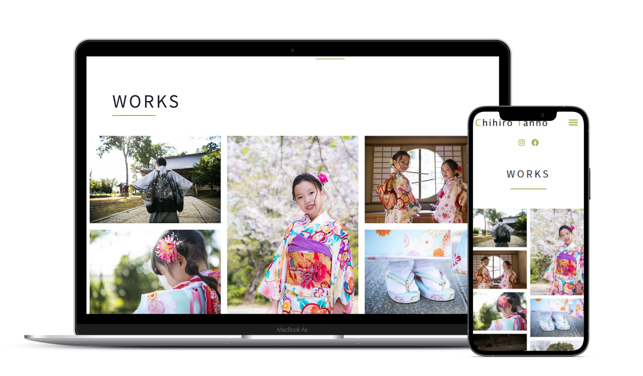 フォトグラファー「Tannno Chihiro」様のWEBサイト-1