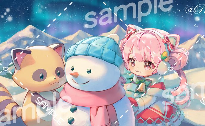 チョアさん ロングパッド商品 illust