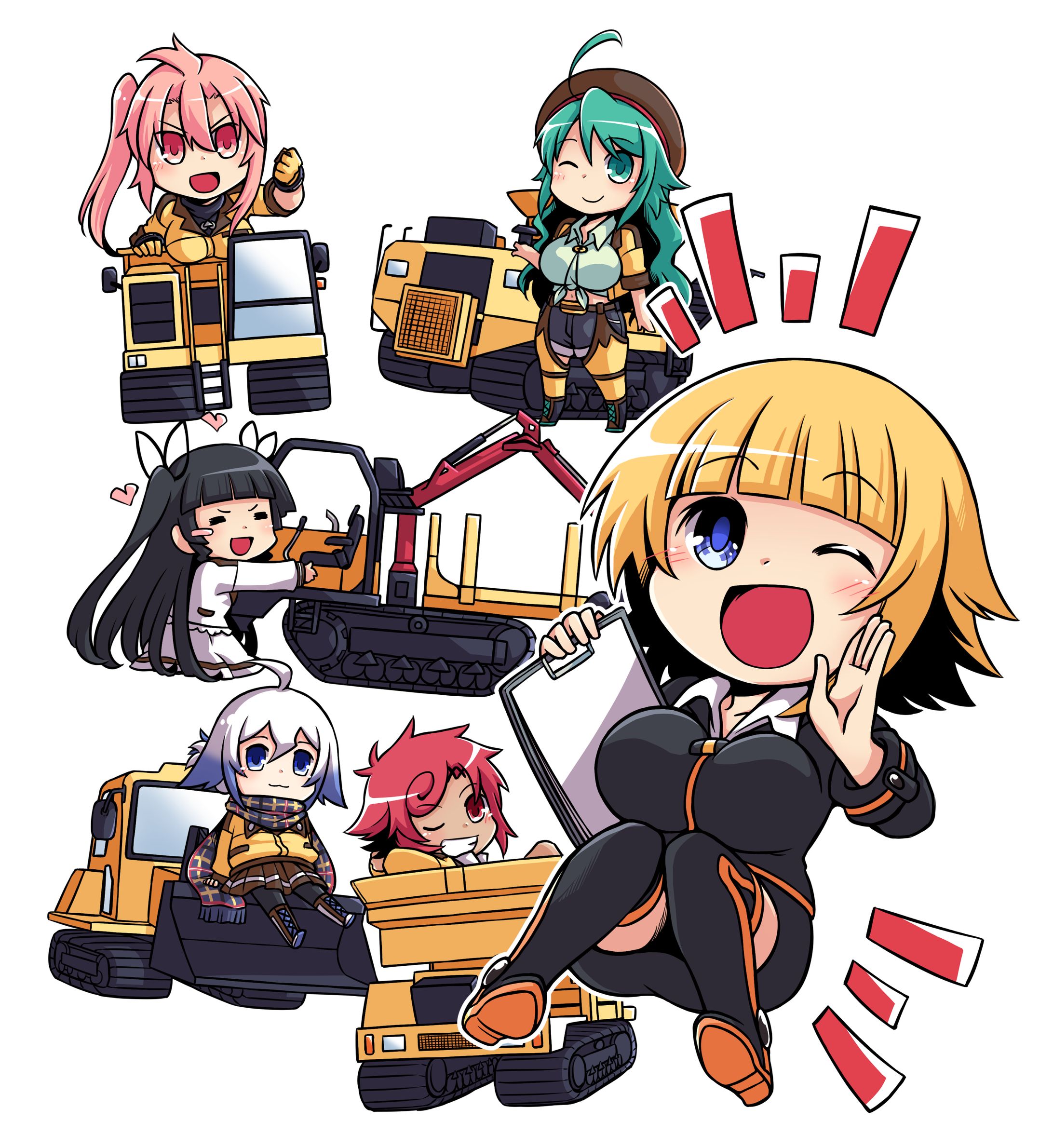 【お仕事】諸岡ポスターカレンダー用　SDキャライラスト-1