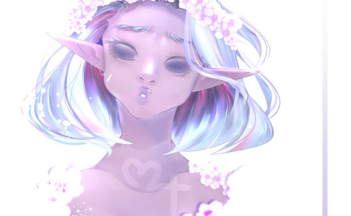 Original Art - Lavender Nymph