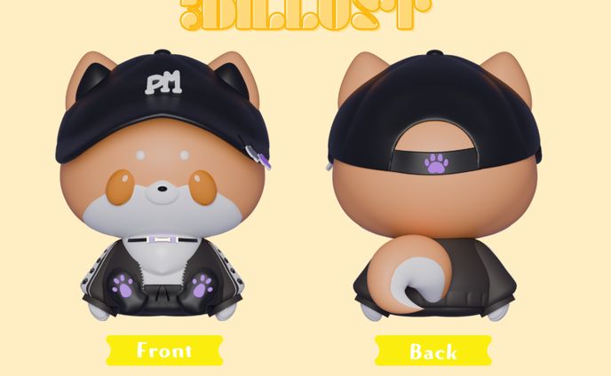 3Dデフォルメイラスト/福丸ぽめ様