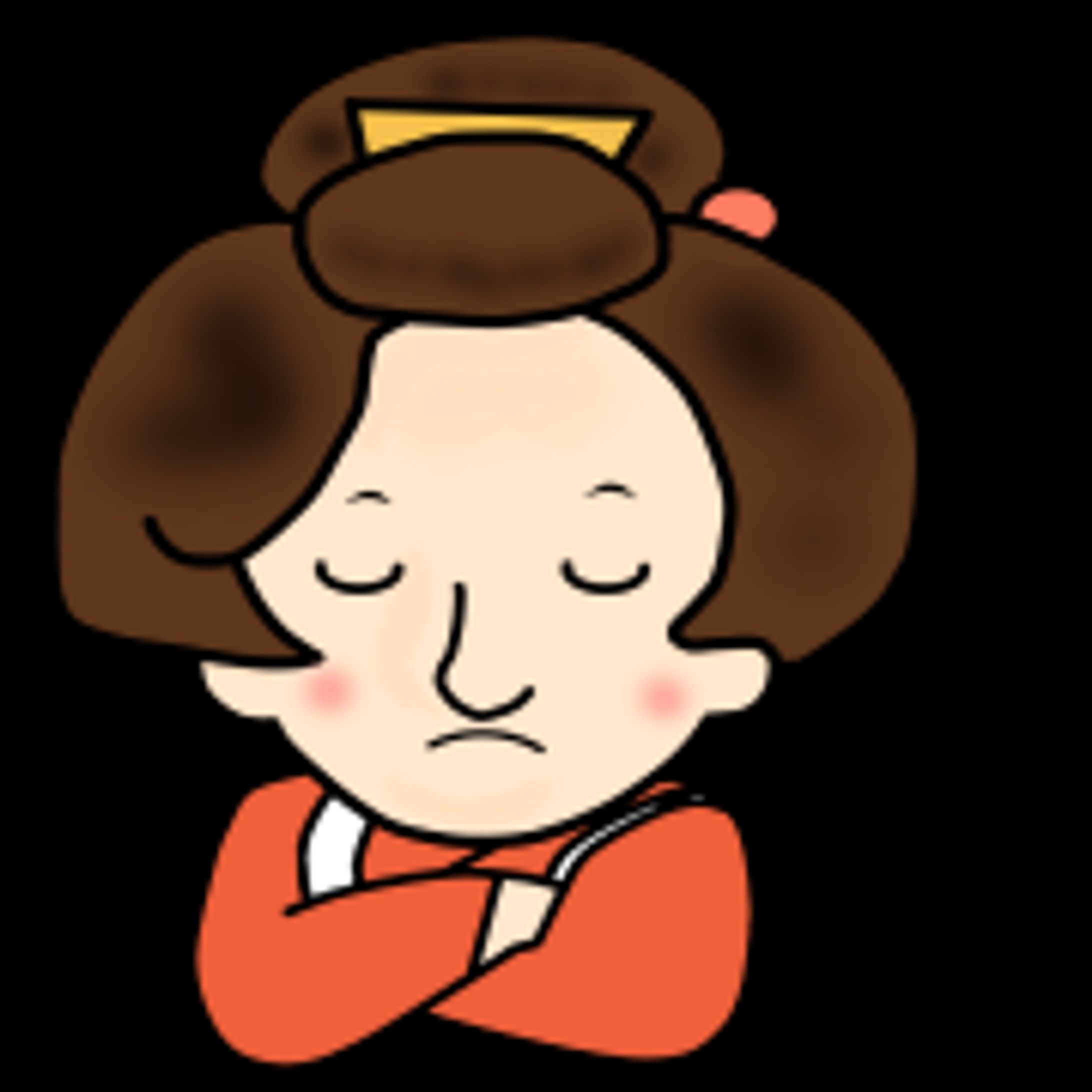 寺子屋女将の絵文字LINE絵文字作成-1