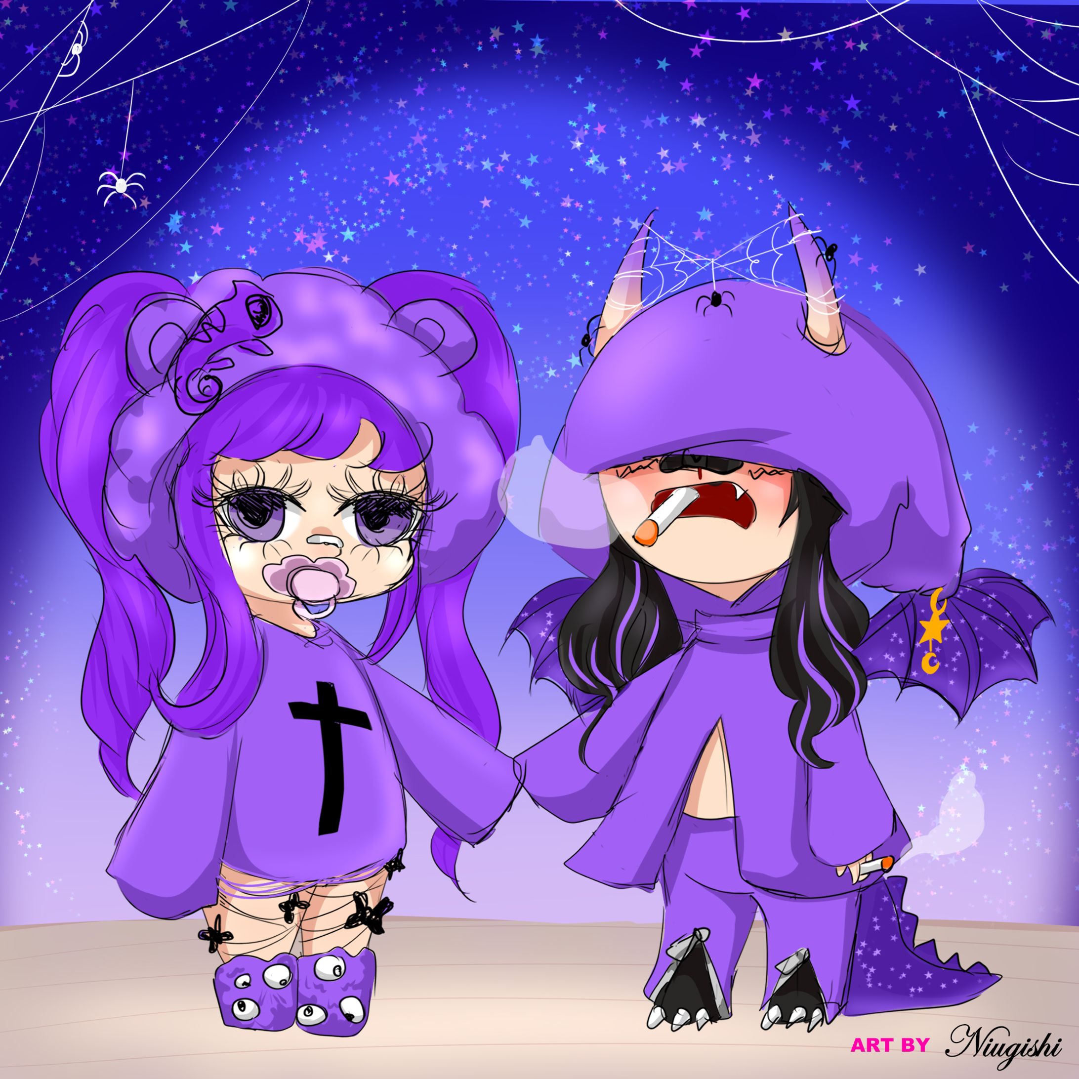 Chibi Sketch x2 for Amelia5698-1