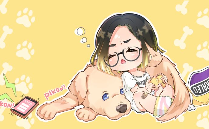 サムネイル、人物キャラクターのイラスト【デフォルメ】