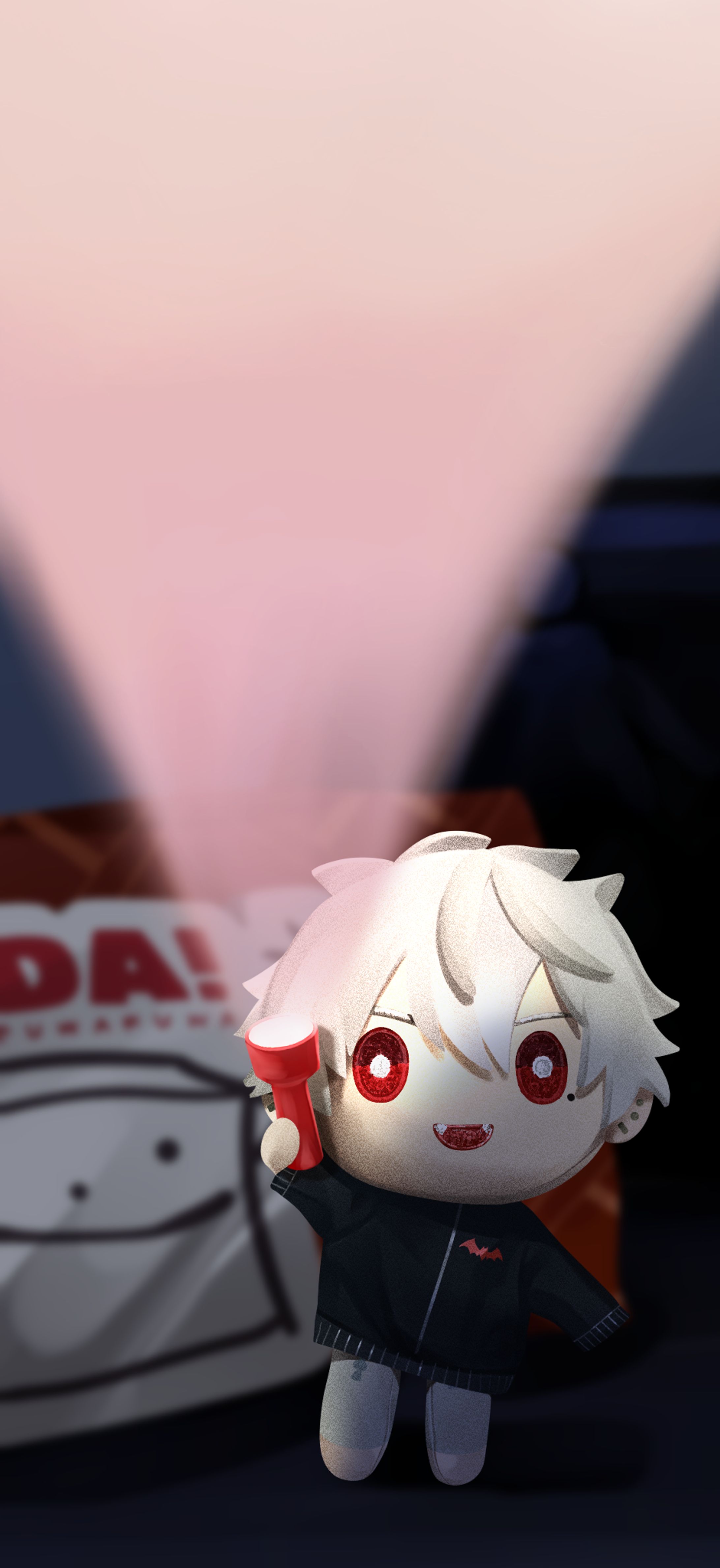 【ファンアート】ライトで照らすスマホ壁紙-1