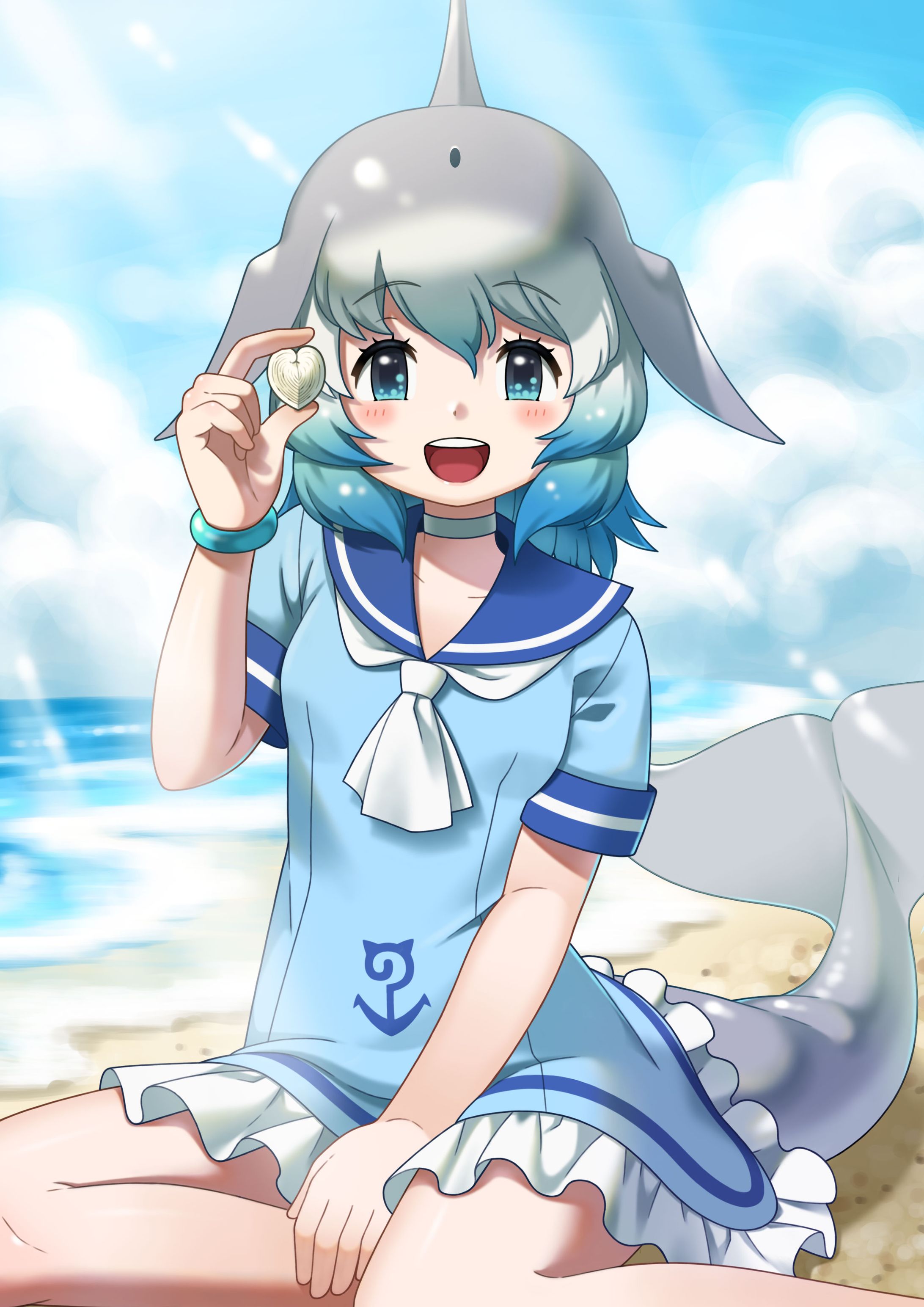 [仕事絵]海辺のおたから-1