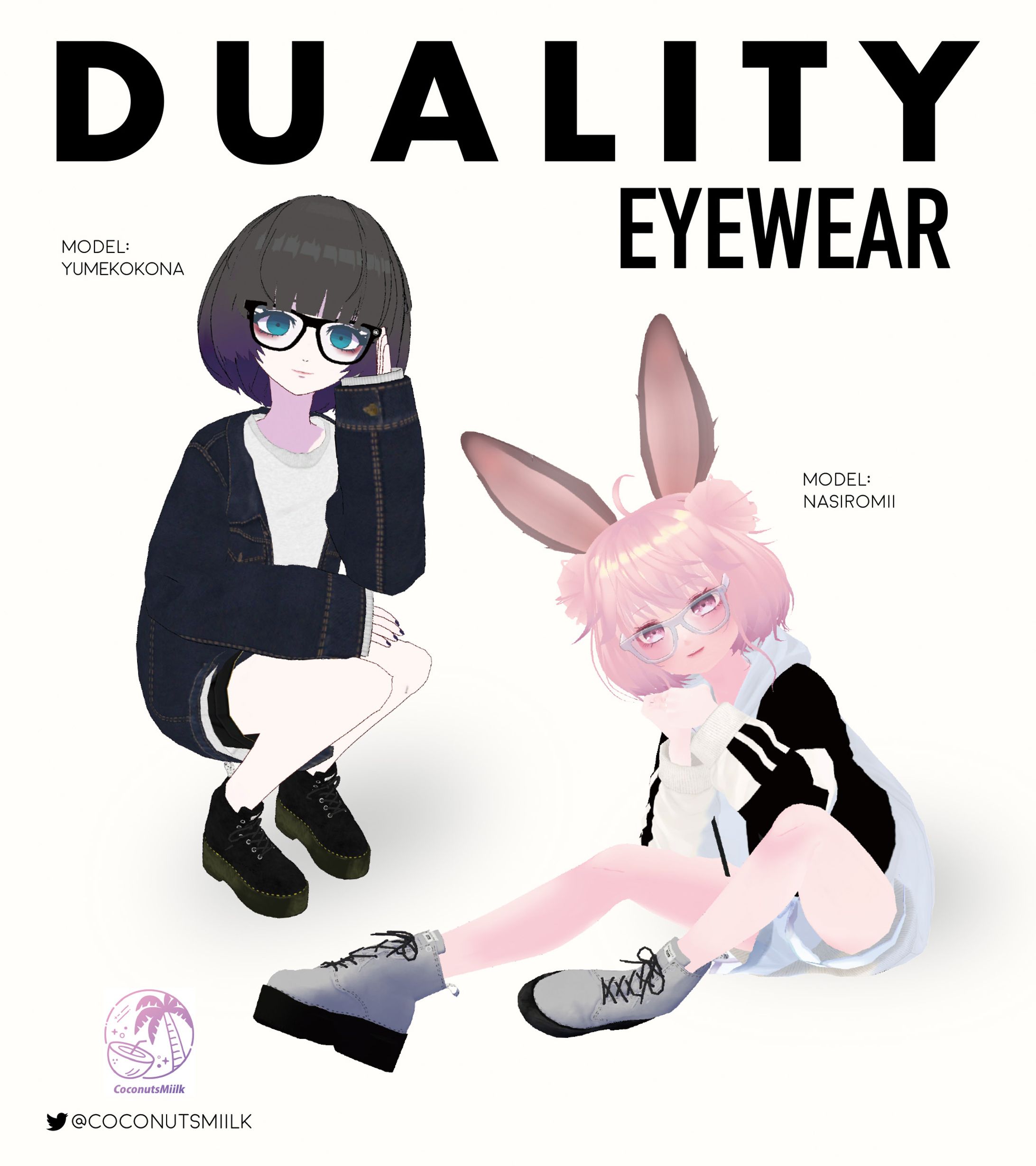𝘿𝙐𝘼𝙇𝙄𝙏𝙔 𝙀𝙔𝙀𝙒𝙀𝘼𝙍　着用モデル-1