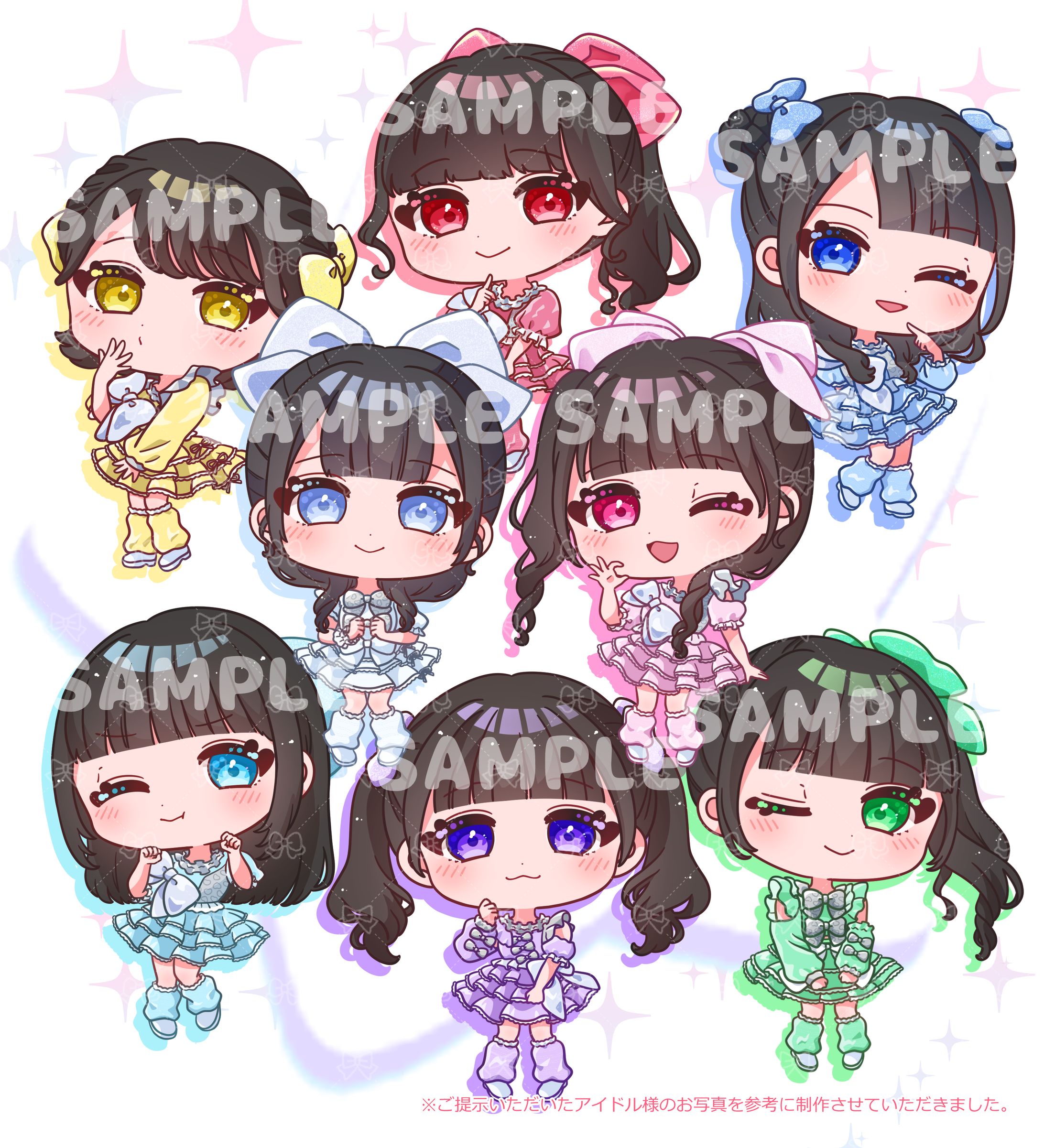 アイドル様 ライブグッズイラスト制作-1