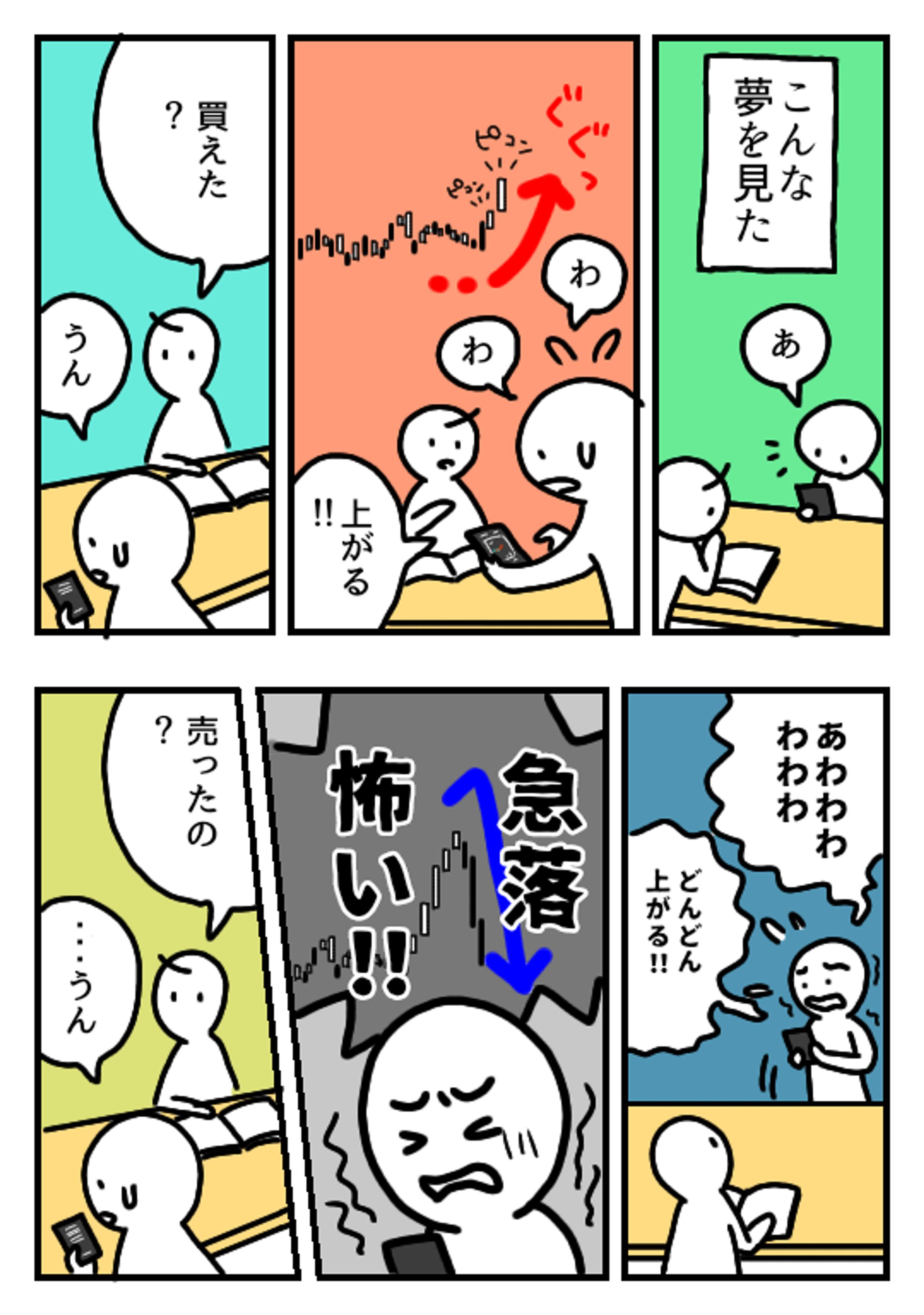 エッセイ漫画 夢の中で株式投資-1
