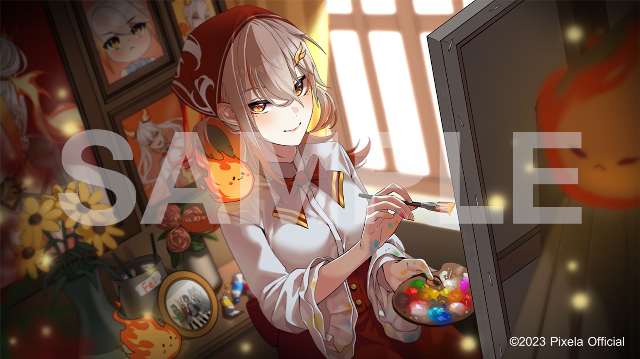 Commission illustration Hinabe HongFei Birthday 2023-1