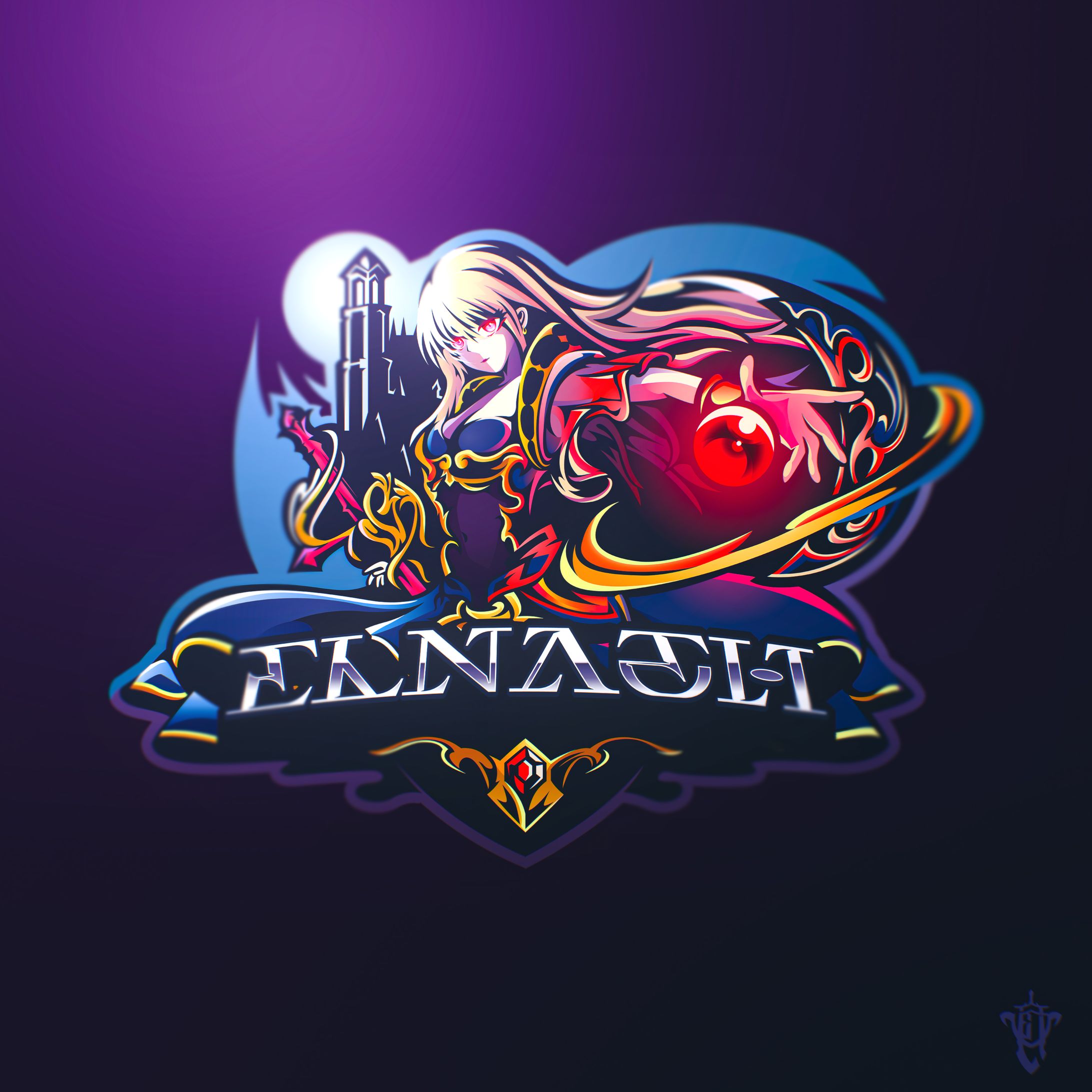 Mascot Logo -麗月--1