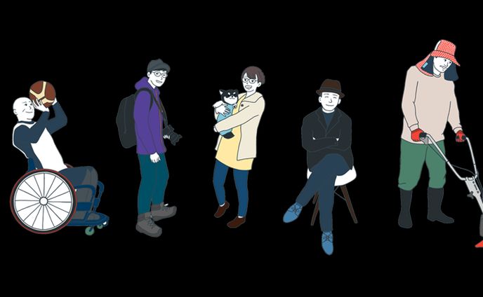 広報用プロフィールイラスト
