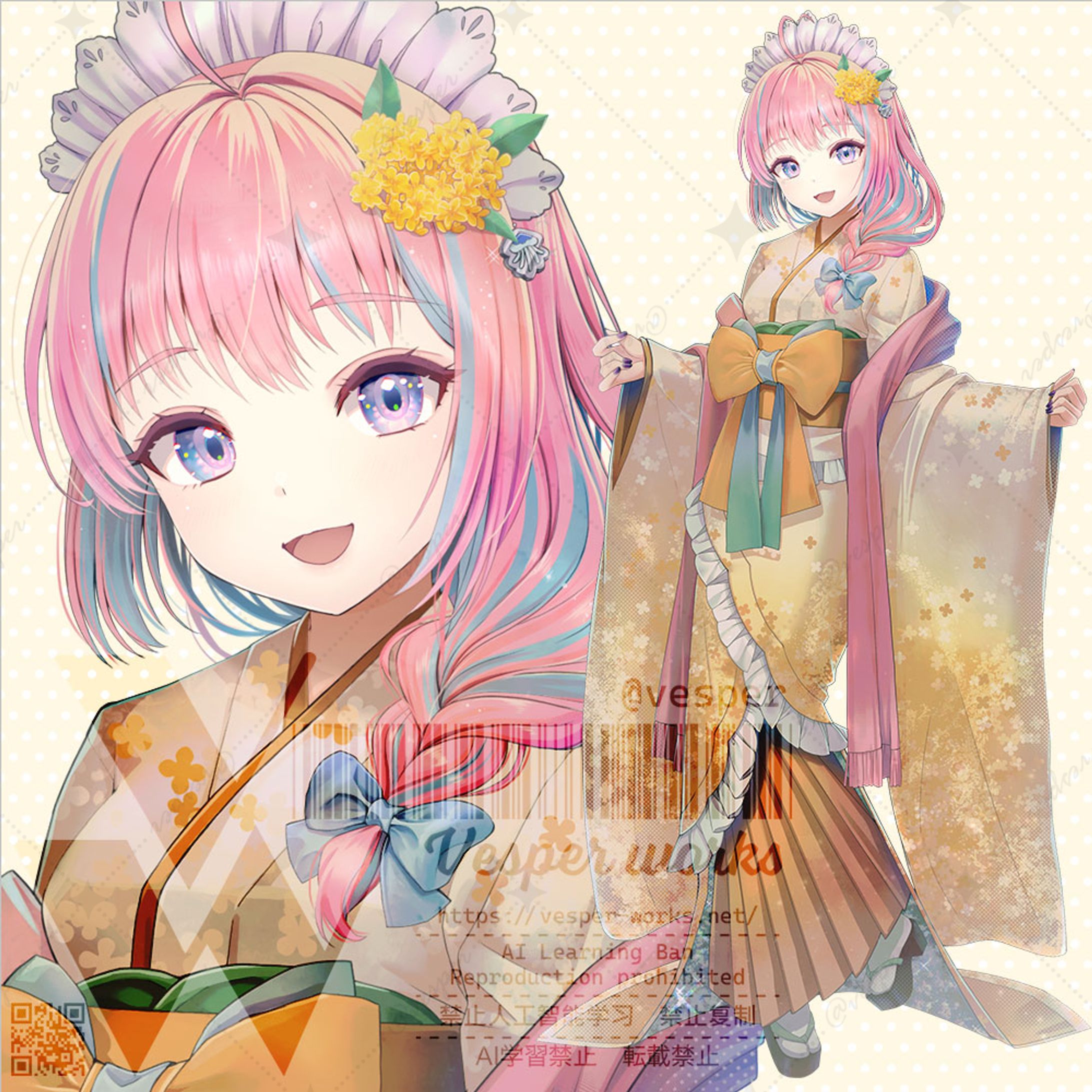 ライバー様立ち絵イラスト-1