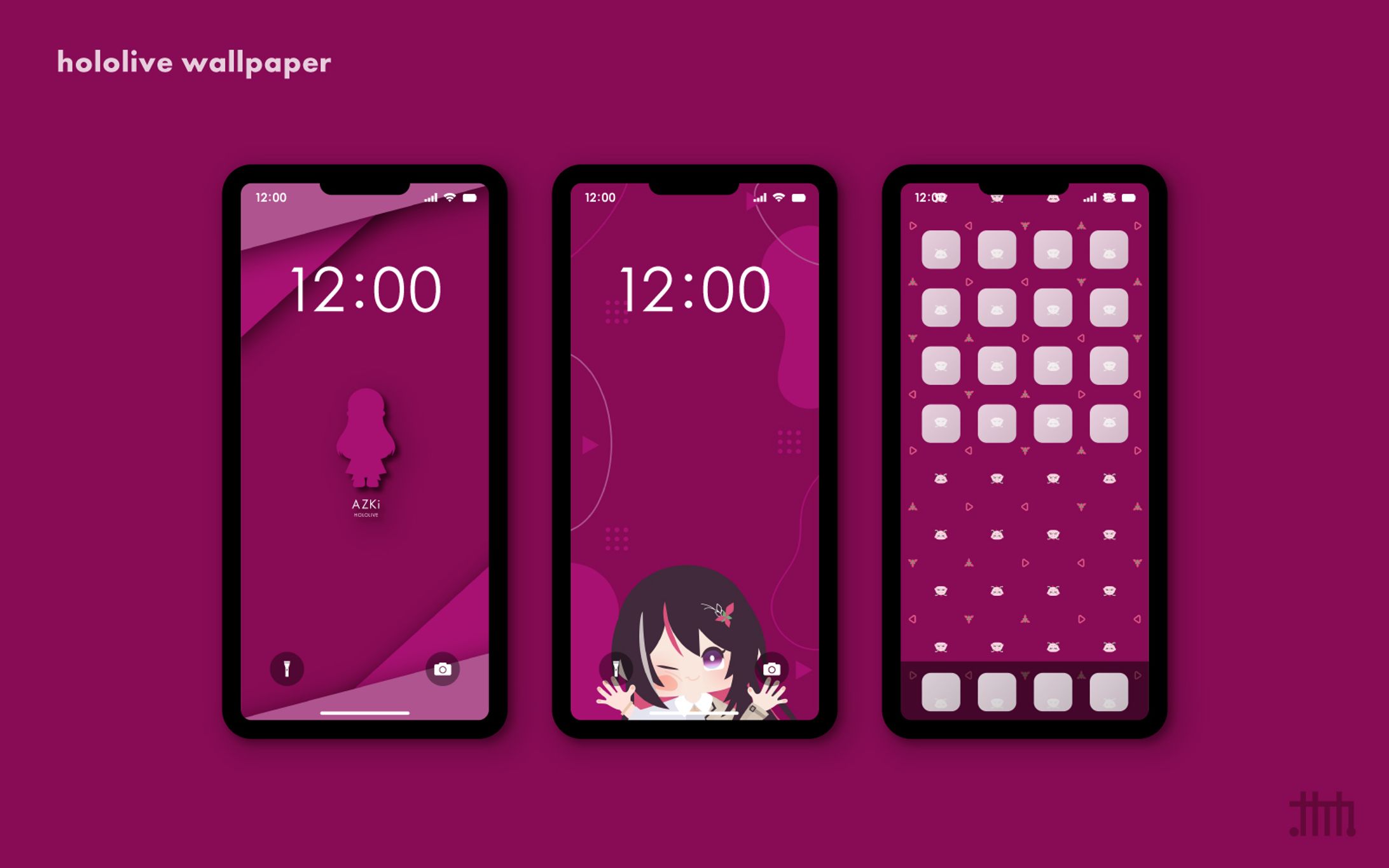 【二次創作】スマホ壁紙 AZKi-1