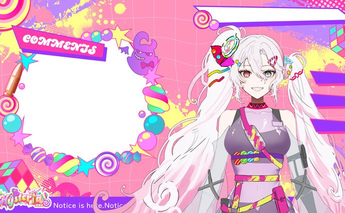 すぺしゃりてEN所属「Hysteria.EVE」さん ロゴ、配信画面、トランジション、スケジュール