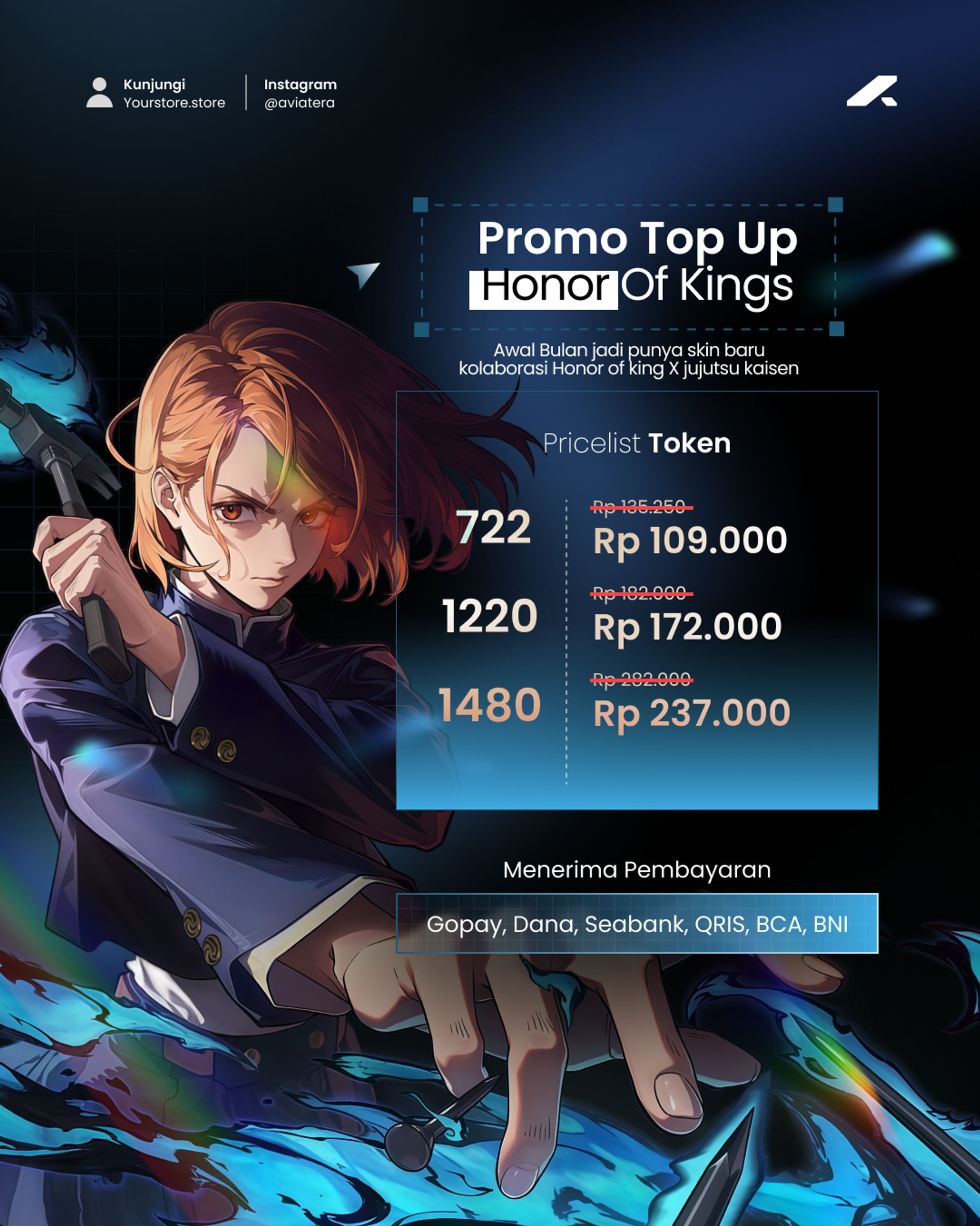 [Fake Project] Pricelist Promo Token Honor Of King-1
