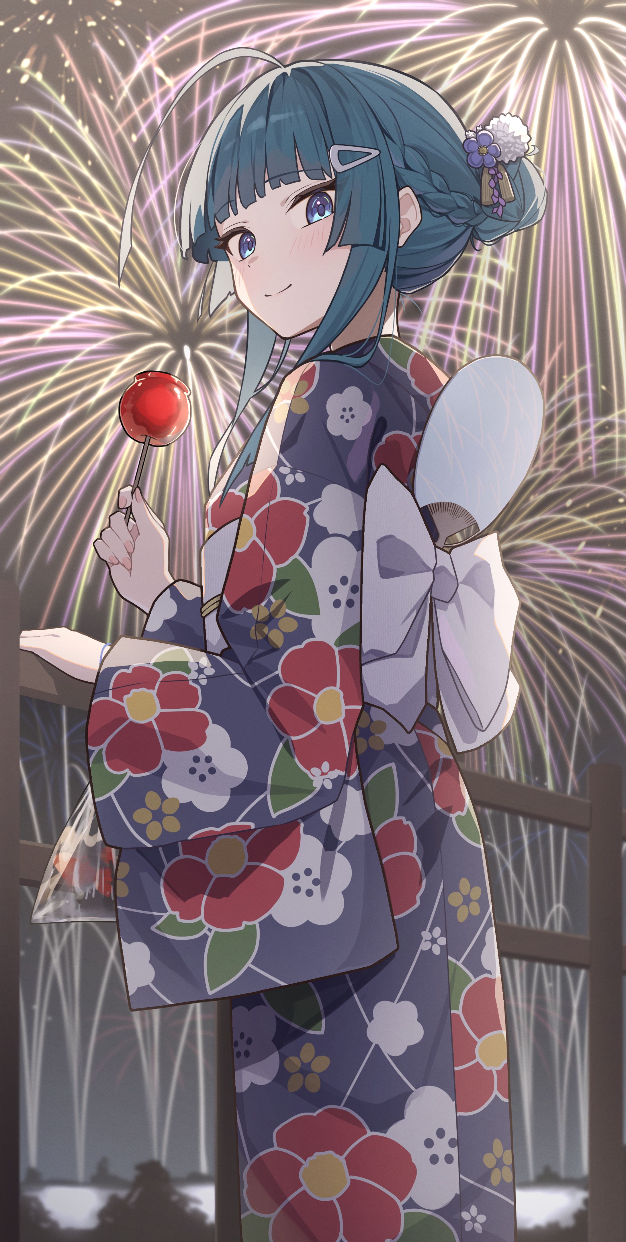 館華すみれ様　配信イベント用イラスト制作-1