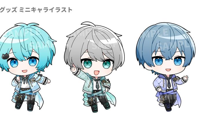 【お仕事】めろんぱーかー様 4周年記念グッズ SDイラスト