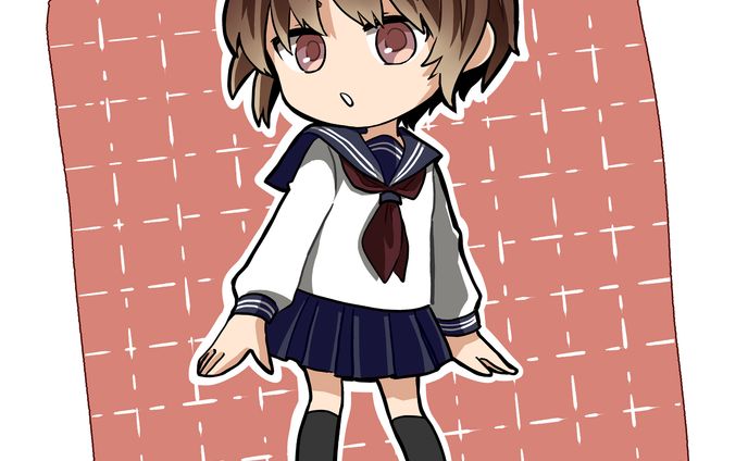 等身が小さめのイラスト