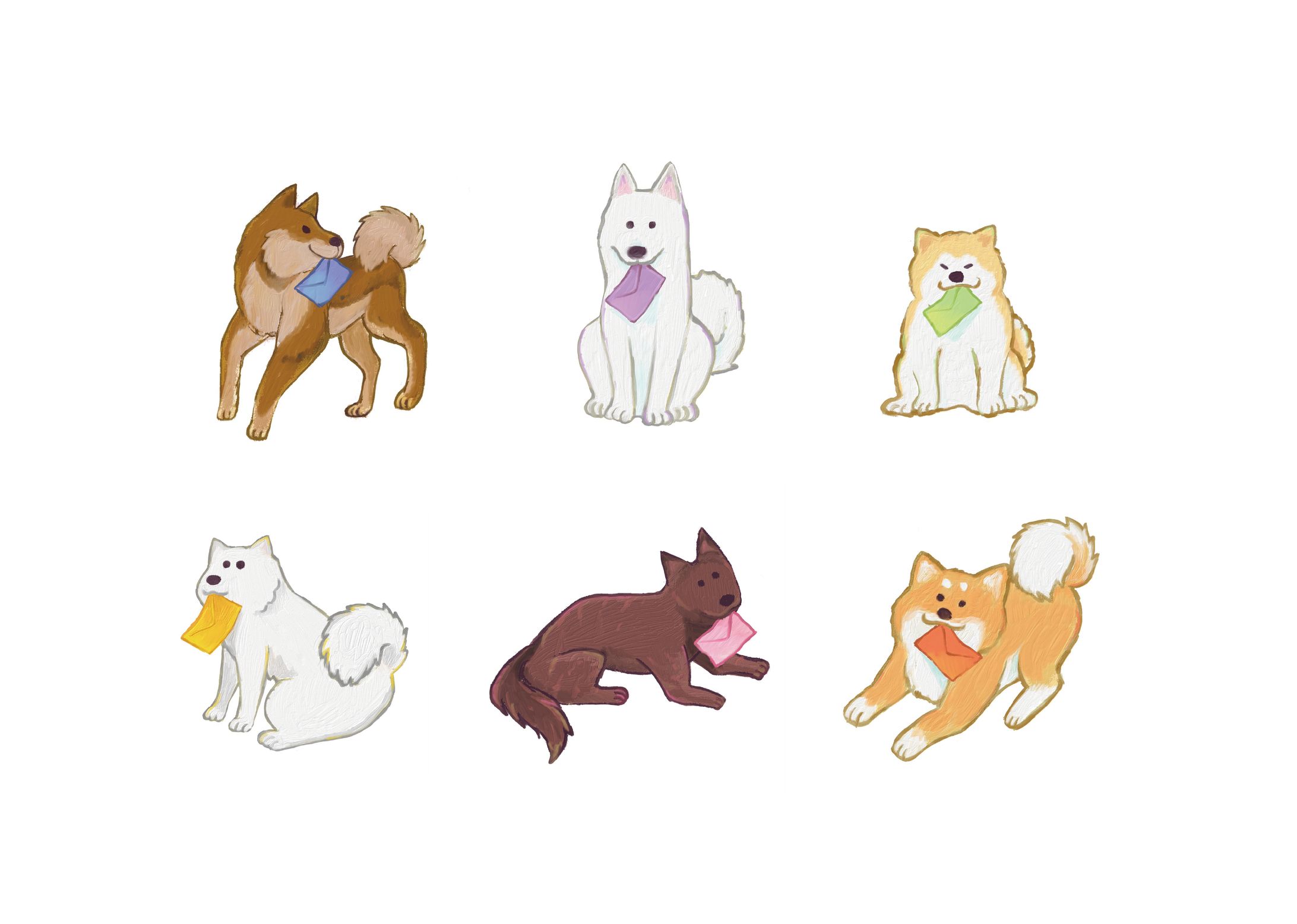 日本犬のイラスト-1