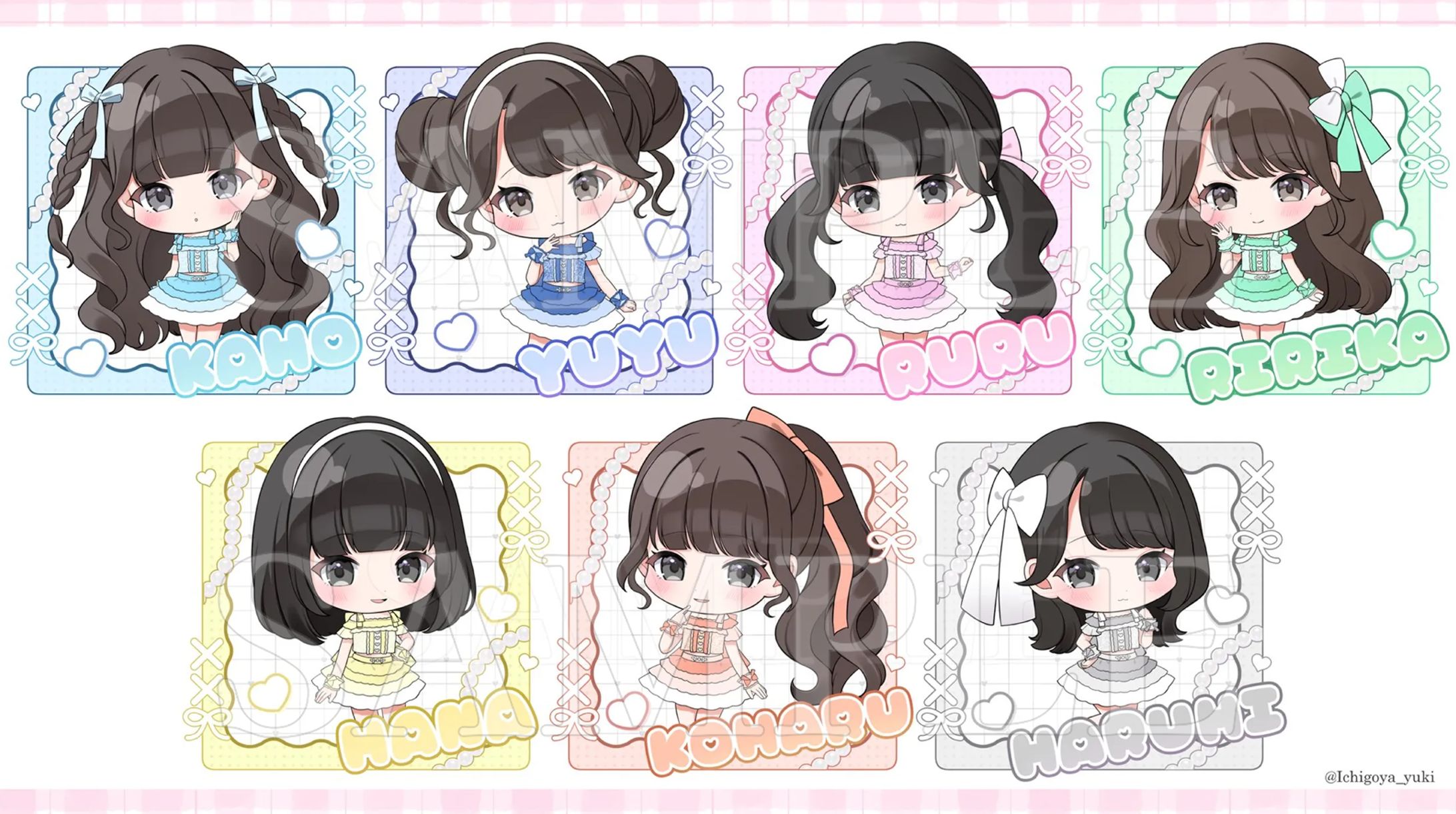 caSTORY株式会社様 『SAI²Rium 5th ONE MAN LIVE～星屑オルゴール～』グッズ用SDイラスト-1