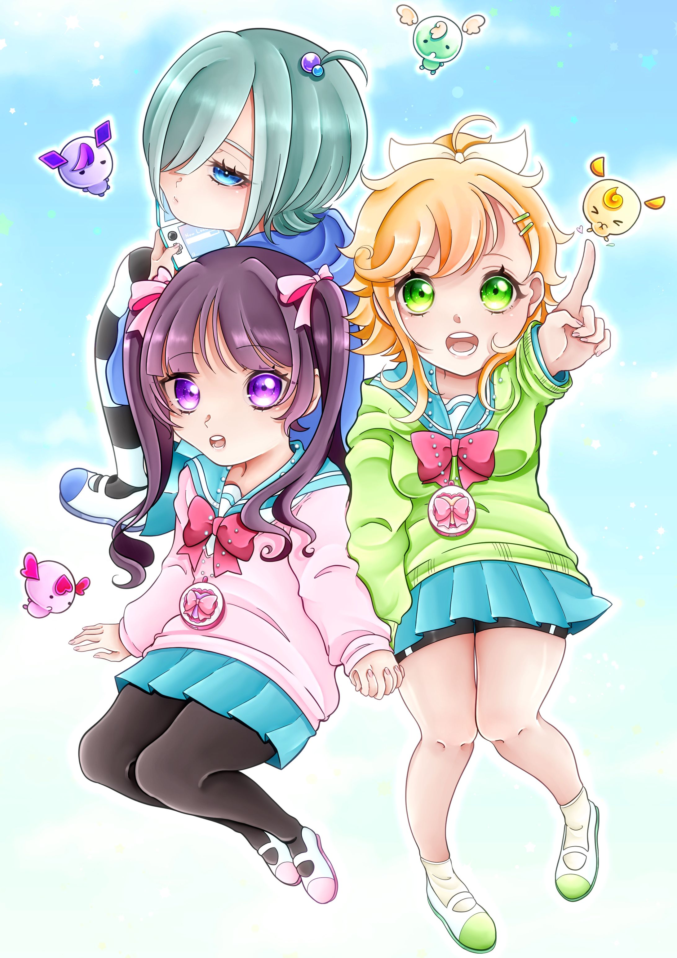 変身前の魔法少女たち-1