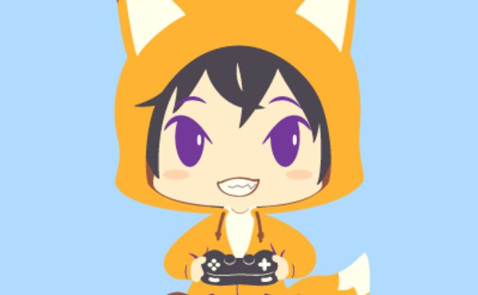 キツネの擬人化アイコン(男)