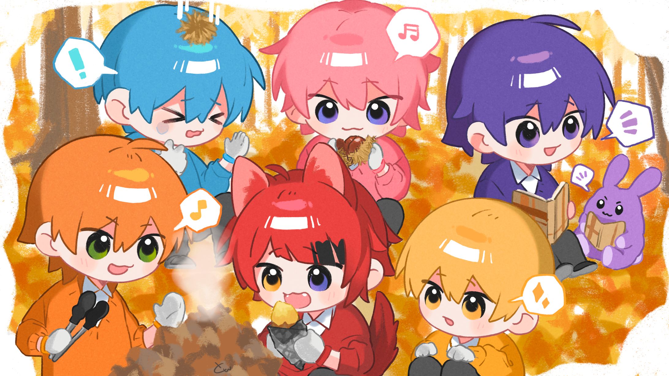 【FA】カレンダー風イラスト：秋-1