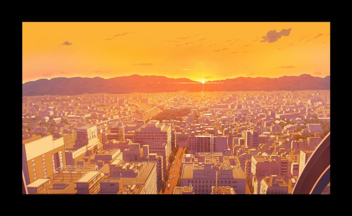 TVアニメ　[おこしやす、ちとせちゃん]　背景