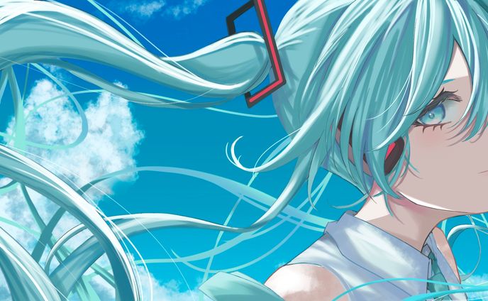 banner、初音ミク