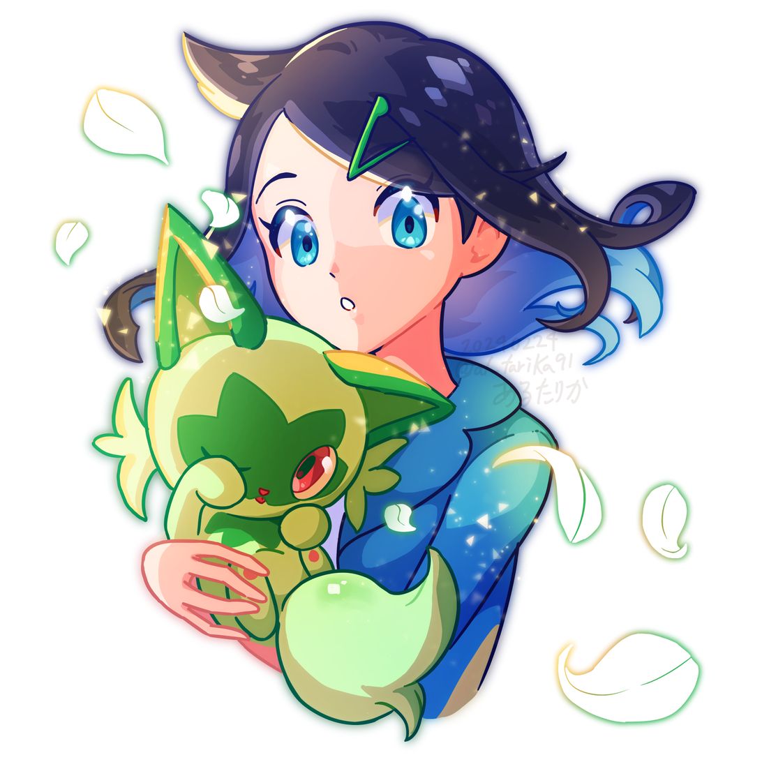 ARS9 ニャオハ リコ 海外限定イラスト {0109/09} [CBB1c] リコ＆ニャオハ🌱