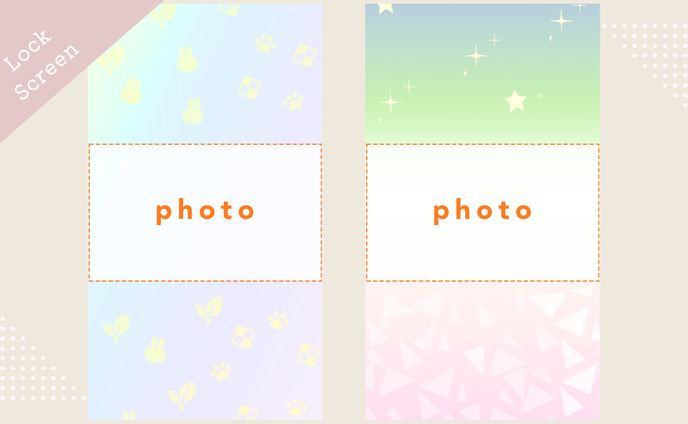 【自主制作】スマホロック画面用背景画像