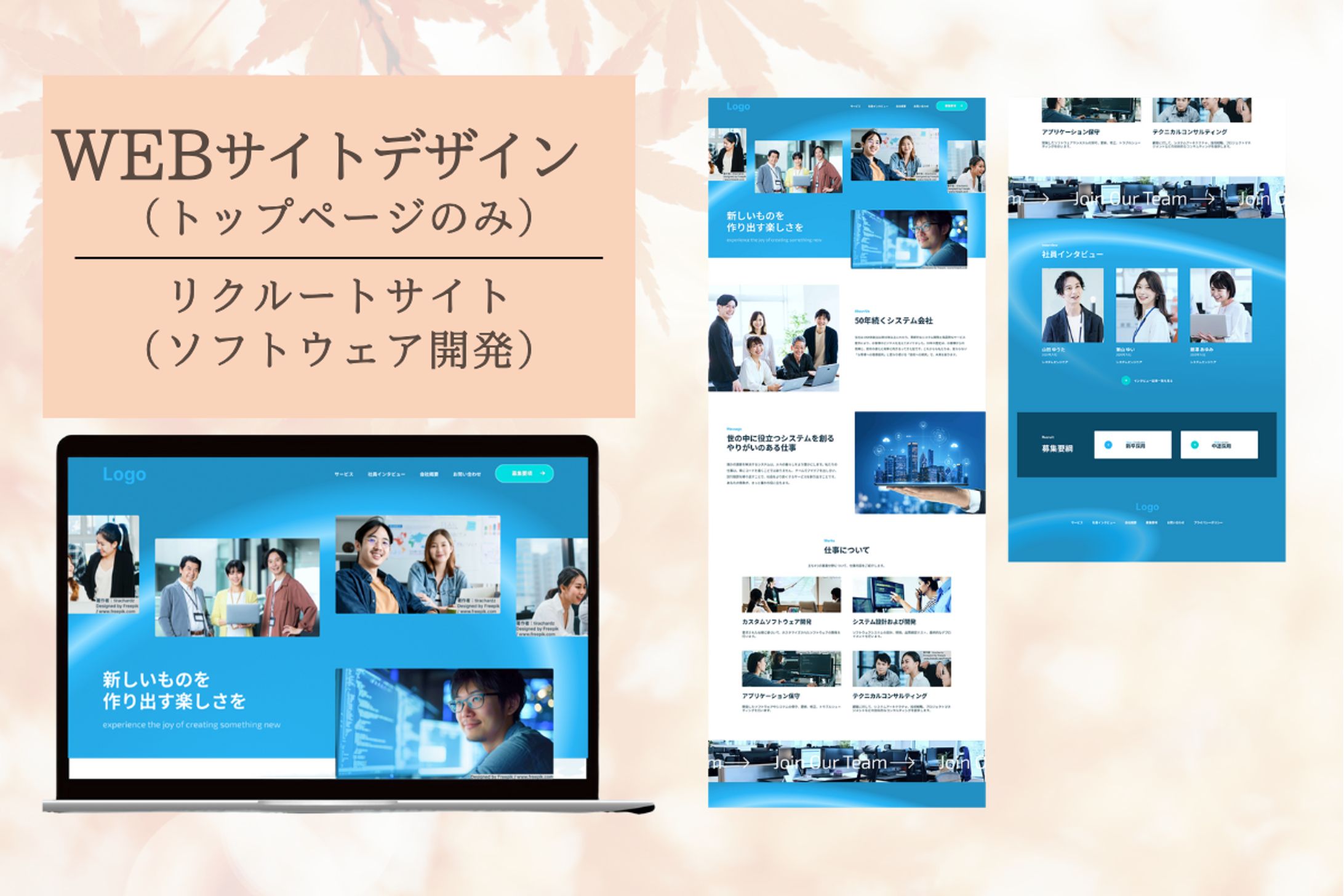 デザトレ課題：リクルートサイト（ソフトウェア開発会社）-1