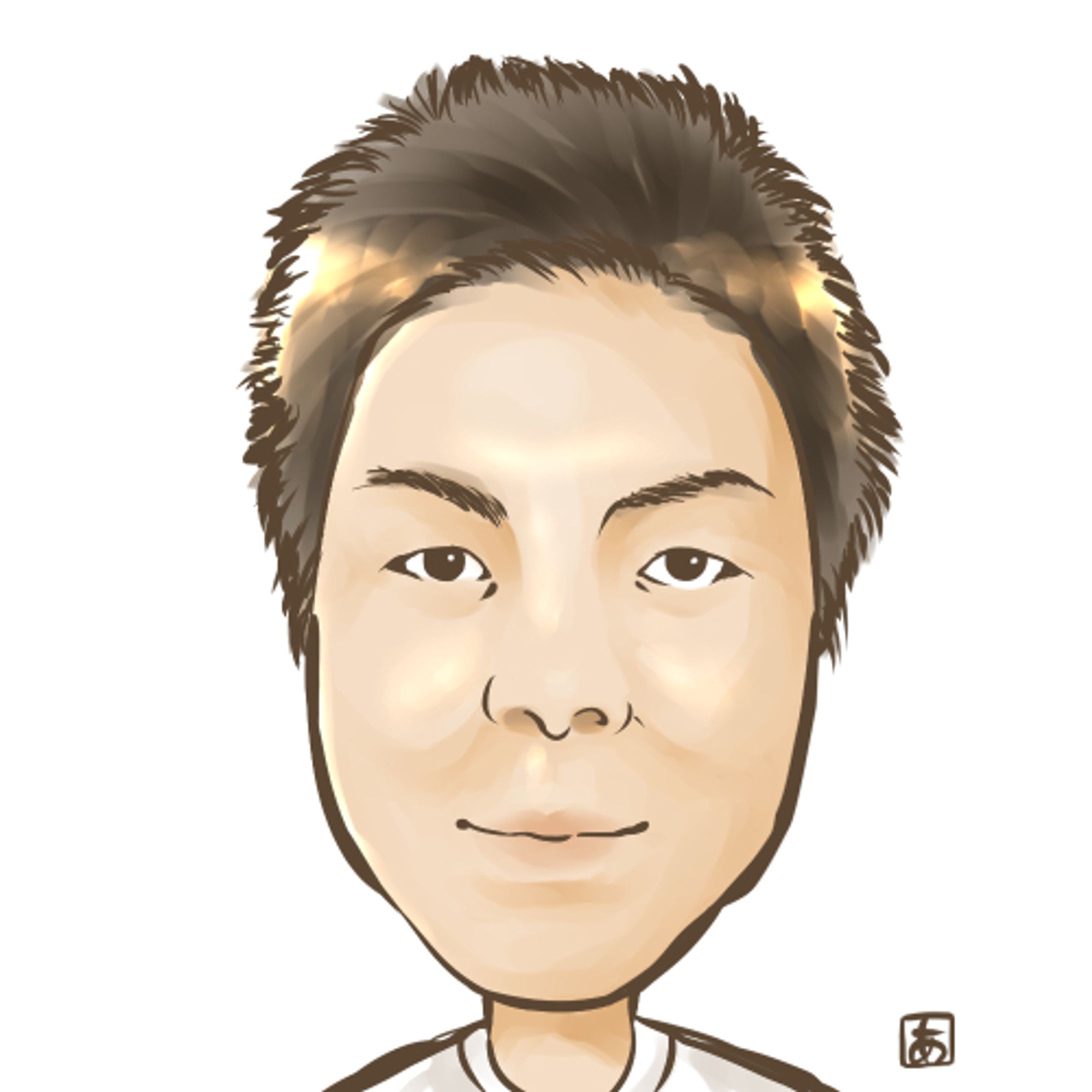 【お仕事】Hさん似顔絵-1